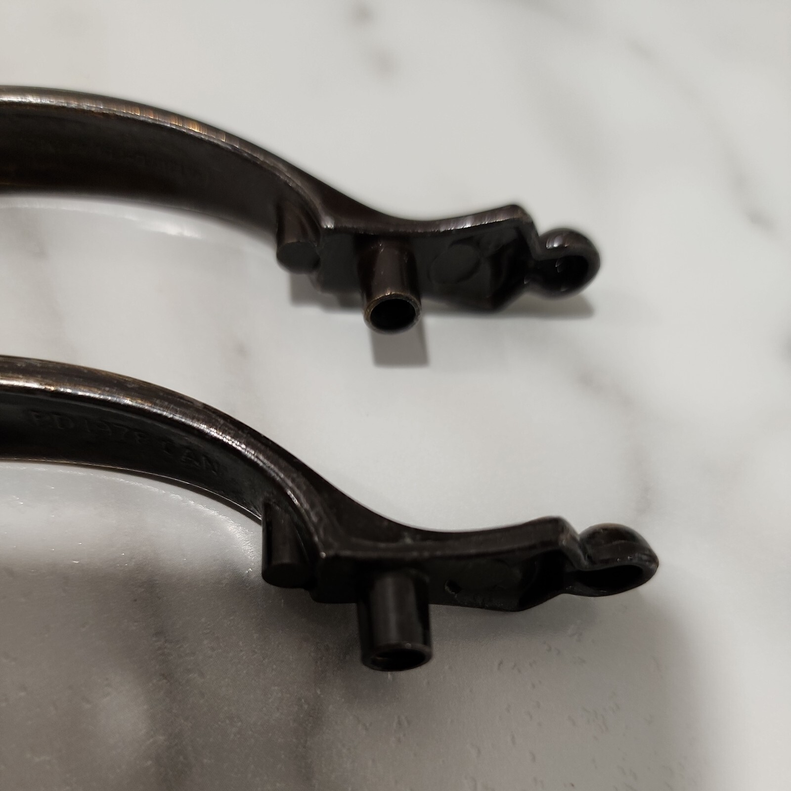 Set of 2 Antique English Amerock 859 Vintage Drawer Pull Handle Brass 3″ Center