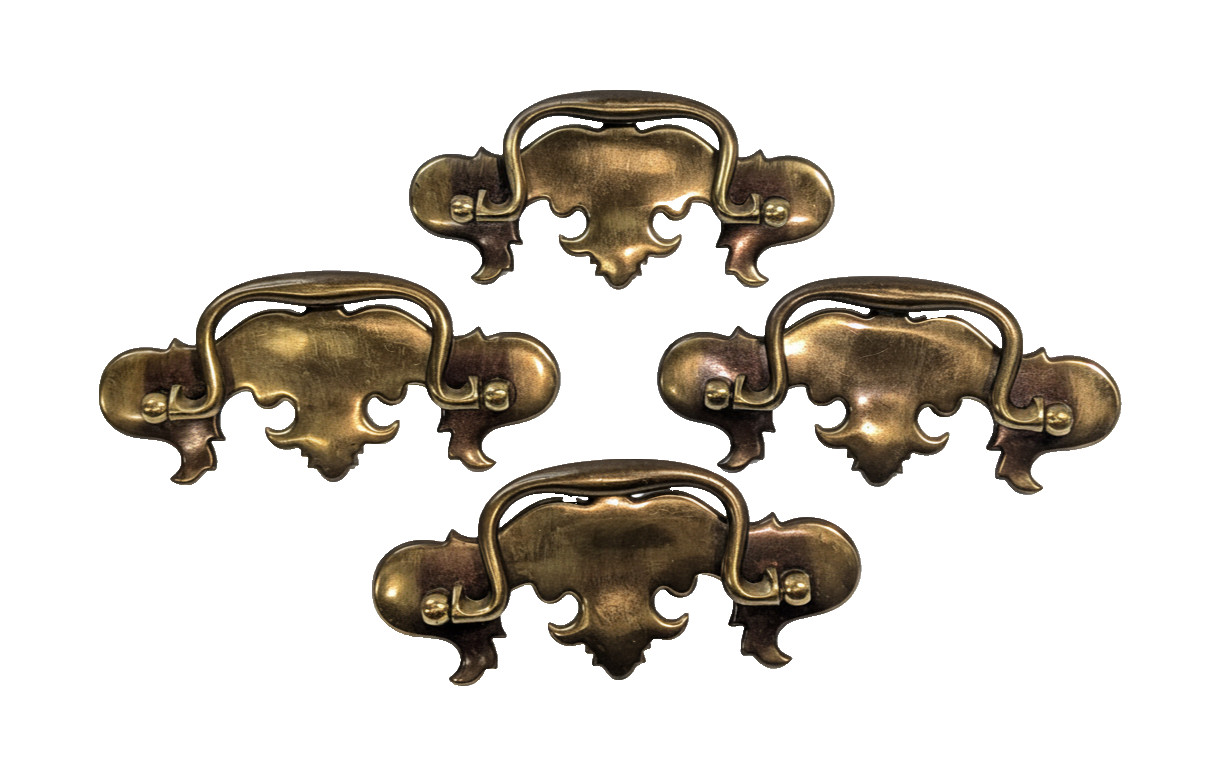 5″ KBC Keller Brass Company Drawer Pulls 4694/2504 Chippendale Batwing Queen Ann