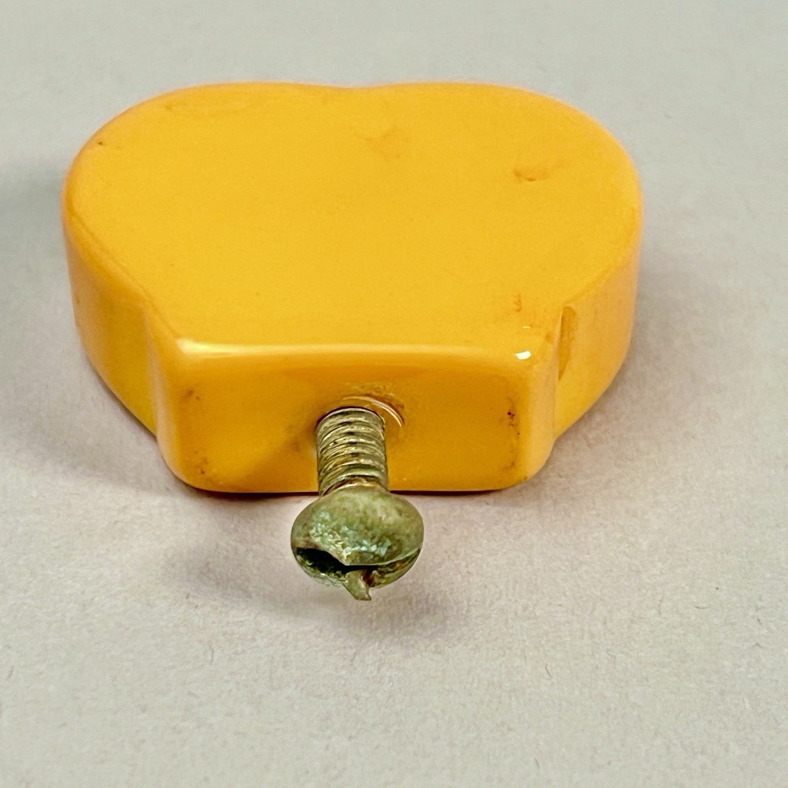 Vintage Butterscotch / Orange Drawer Pulls Knobs Set of 3