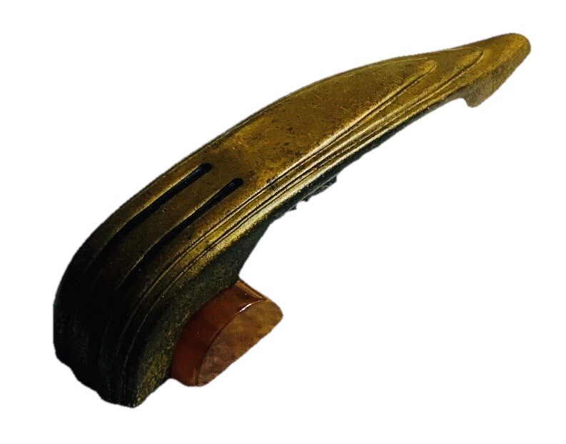 4”Centers Brass Antique Art Deco Butterscotch Tortoise Bakelite Drawer Pull