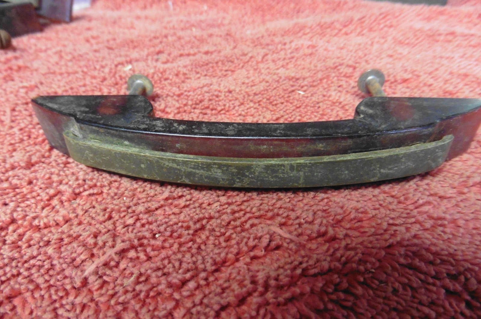 1 Vtg Drawer door cabinet pull Handle Bakelite
