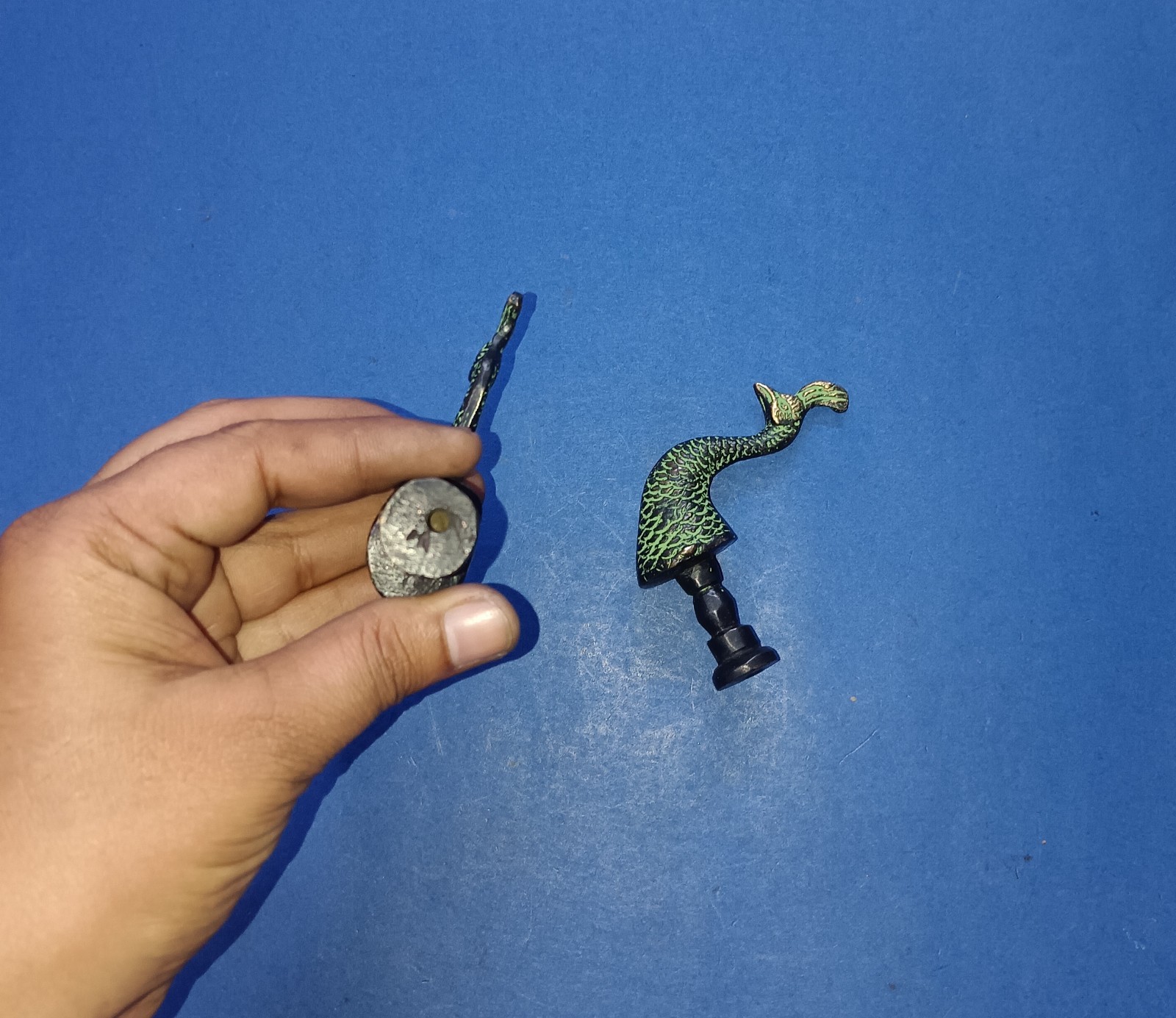 Majestic Peafowl Shape Window Knob Pair Brass Macaw Bird Head Drawer Pull GTX
