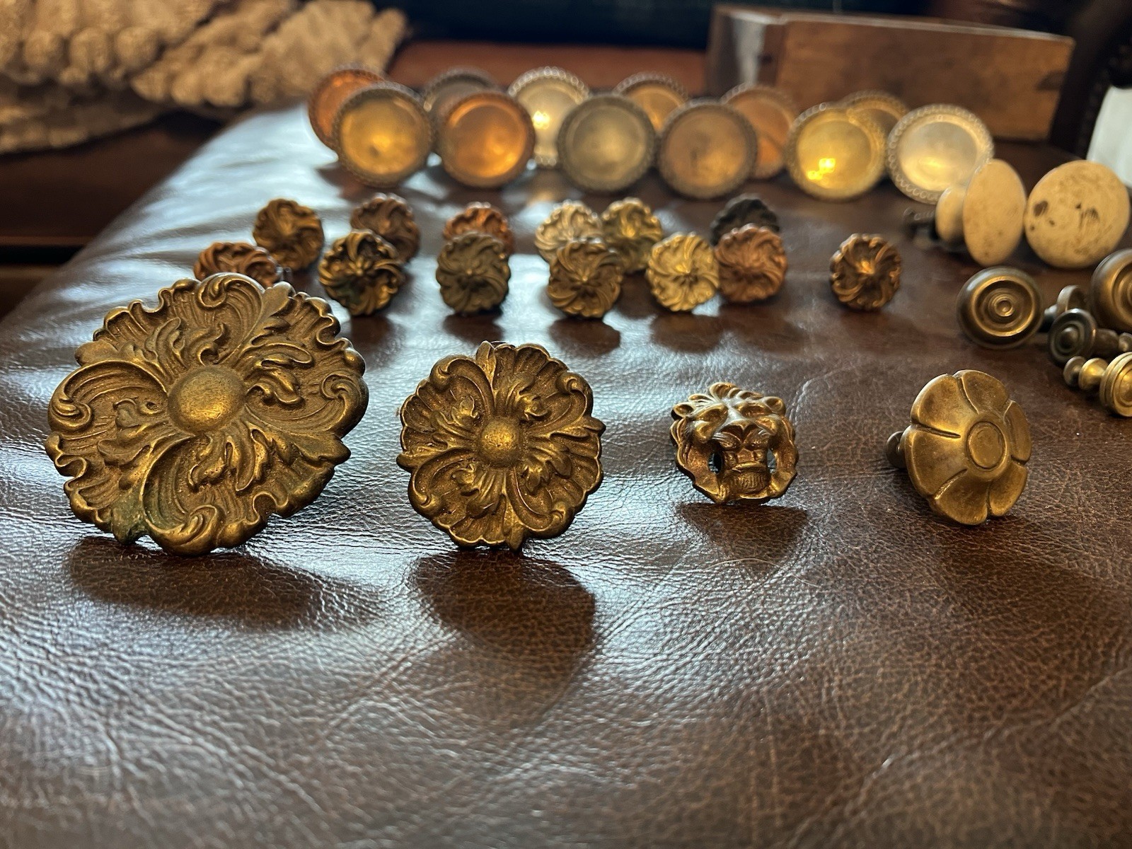 Vintage Brass Drawer Pulls Knobs