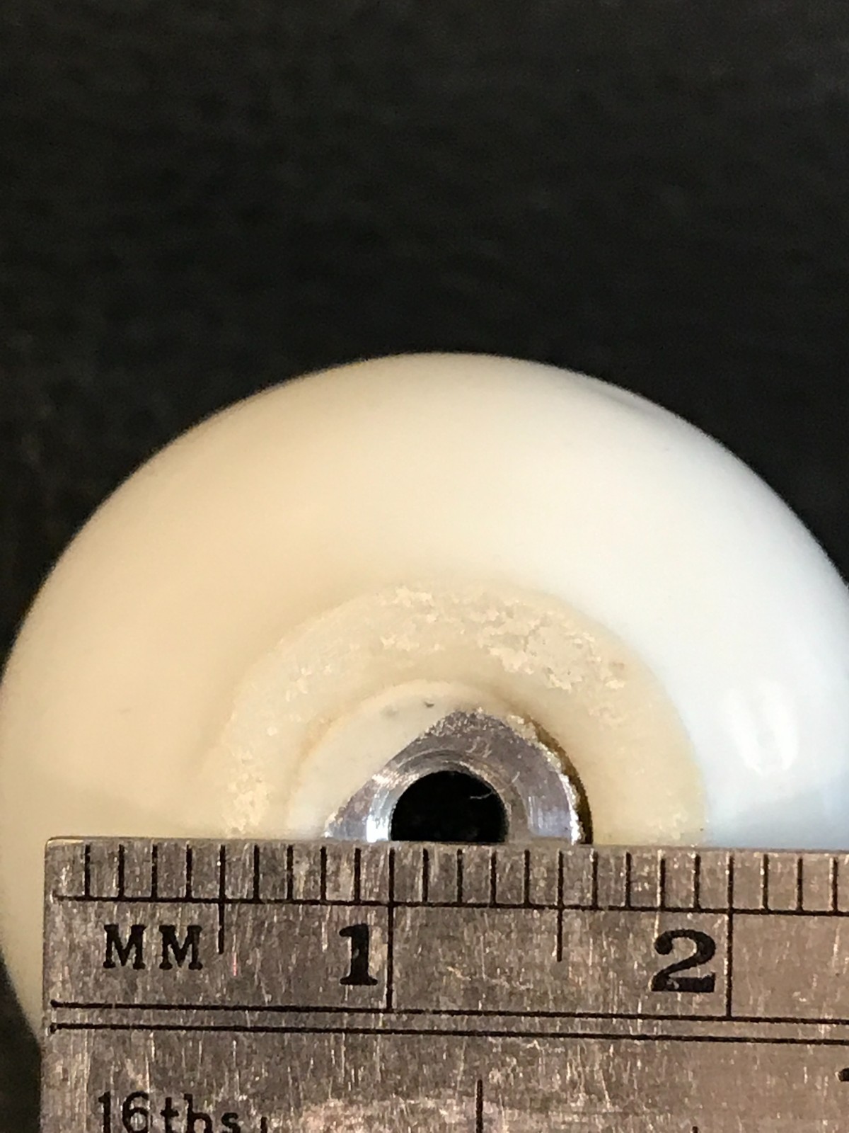 Used Vintage Lot of 3 White Ceramic w/ Gold Swirl Drawer Cabinet 1.25″ Knob
