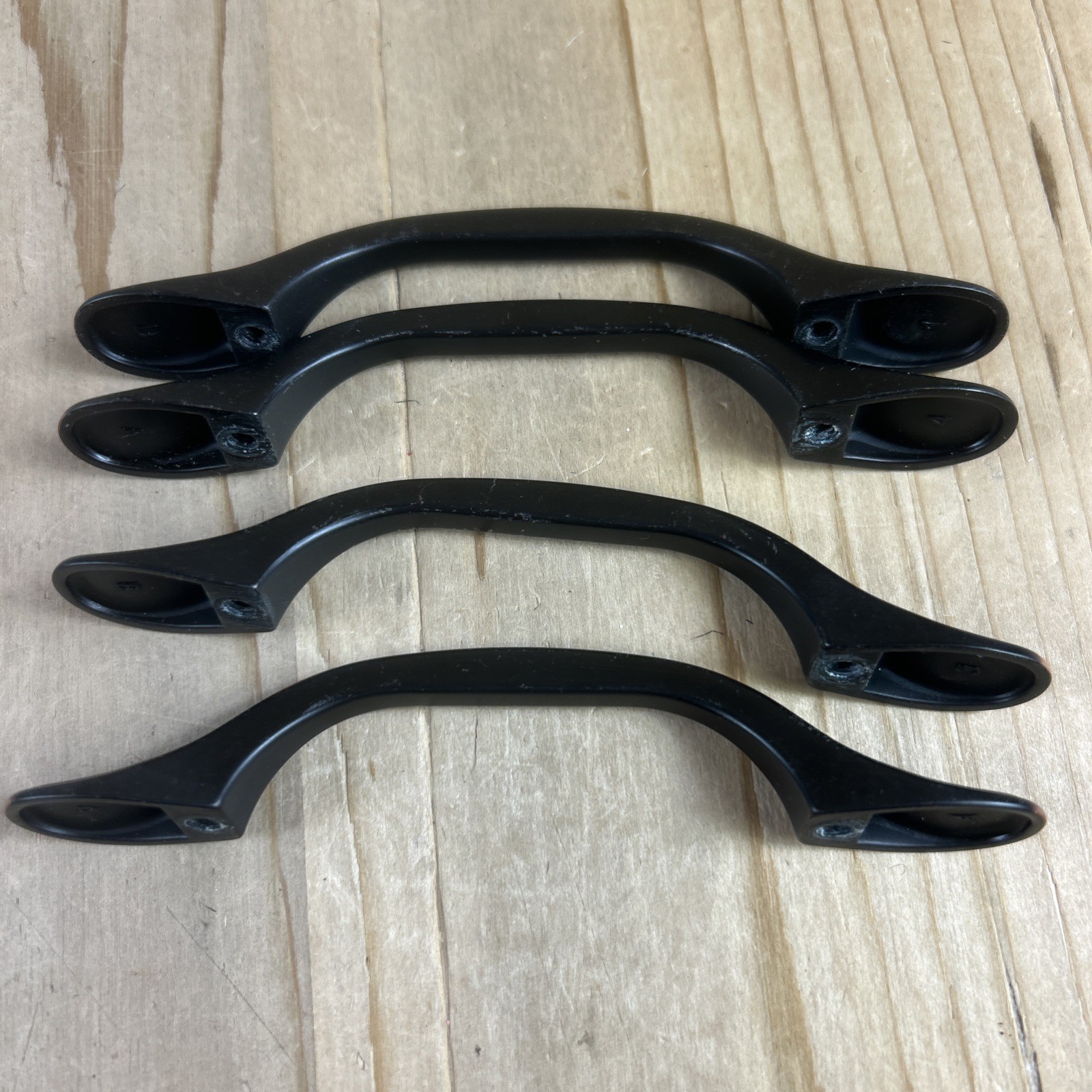Vintage Drawer Pulls Set Of 8 Black Copper Rub Nickel 5” With New Screws