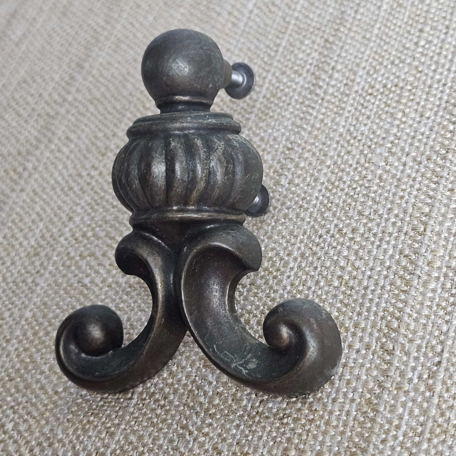 Ornate Drawer Pull Handles Set 6 Antique Bronze Tone Cabinet Hardware Scroll