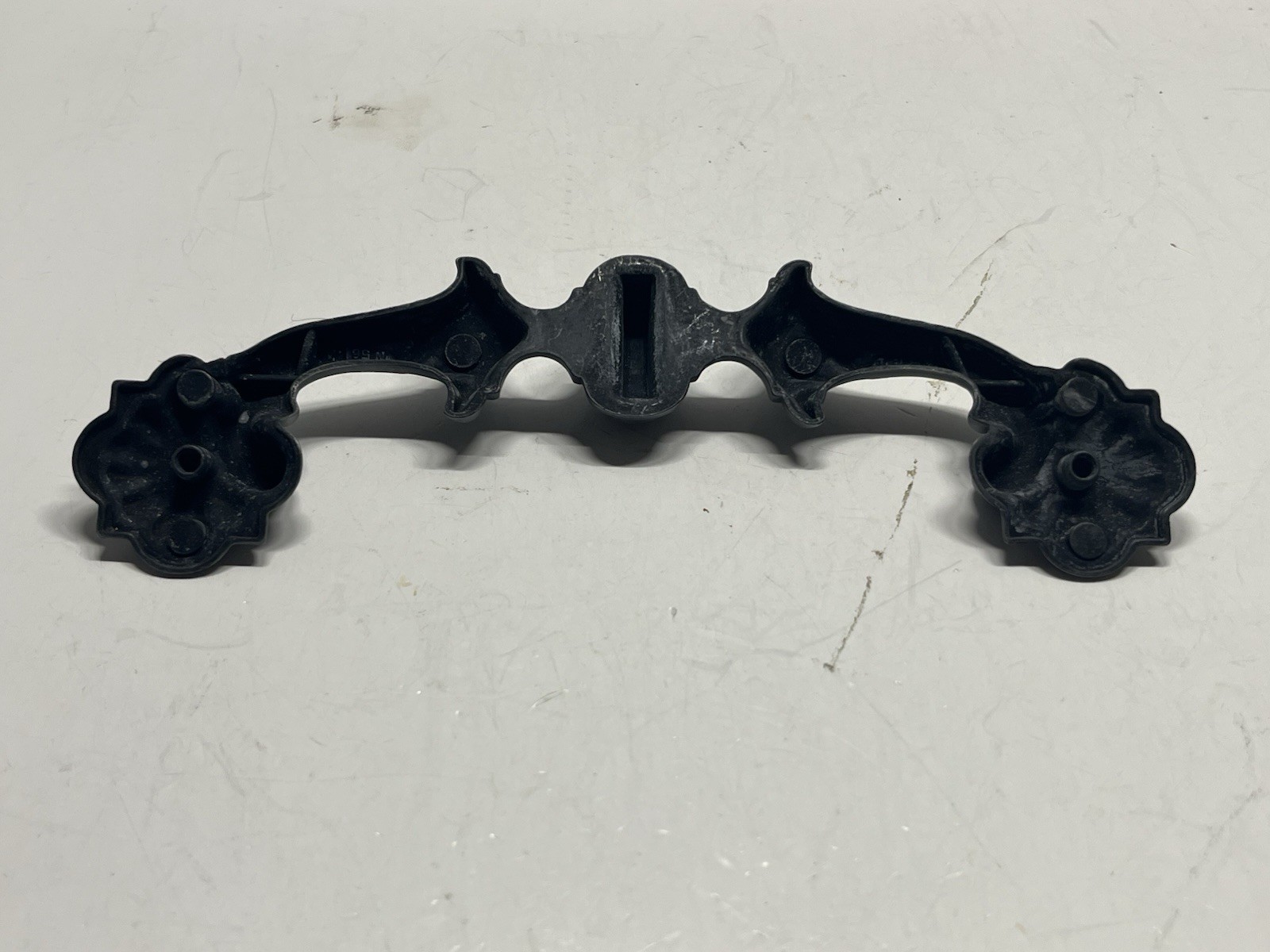 Vintage NOS KBC Heavy Gray/Black Ornate Fixed Pull
