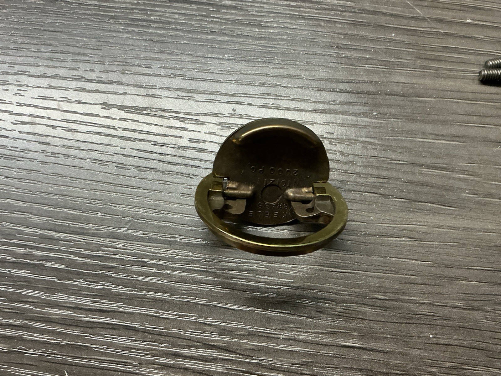 Vintage Keeler Brass Co N10120 Campaign FLIP OUT FINGER Drawer Pull 4 Avail (172