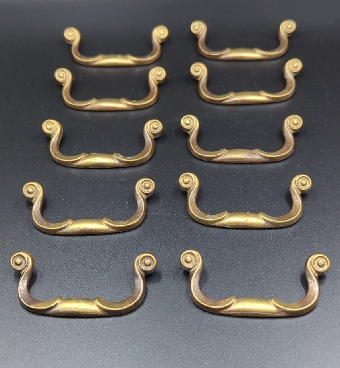 Lot of 10 Keeler Brass K543 Drawer Cabinet Door Pull Handles 2 1/4 Inch Centers