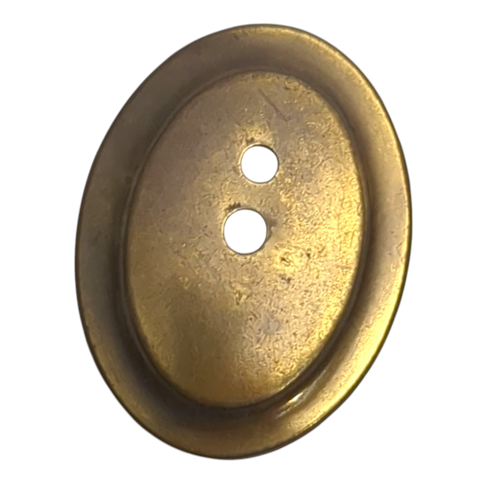 Vintage Brass Drawer Knobs Back Plate Oval 1 3/4″ x 1 3/8″ 1995 KBC 45523