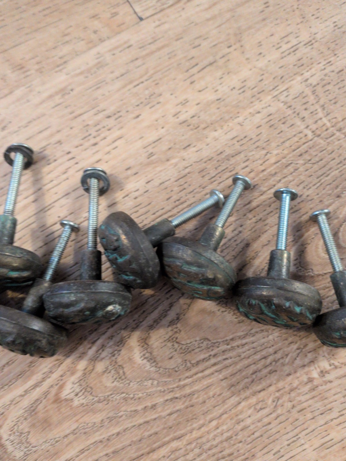 Vintage Brass Pull Knobs Fish Motif Lot Of 11 Southwestern Style