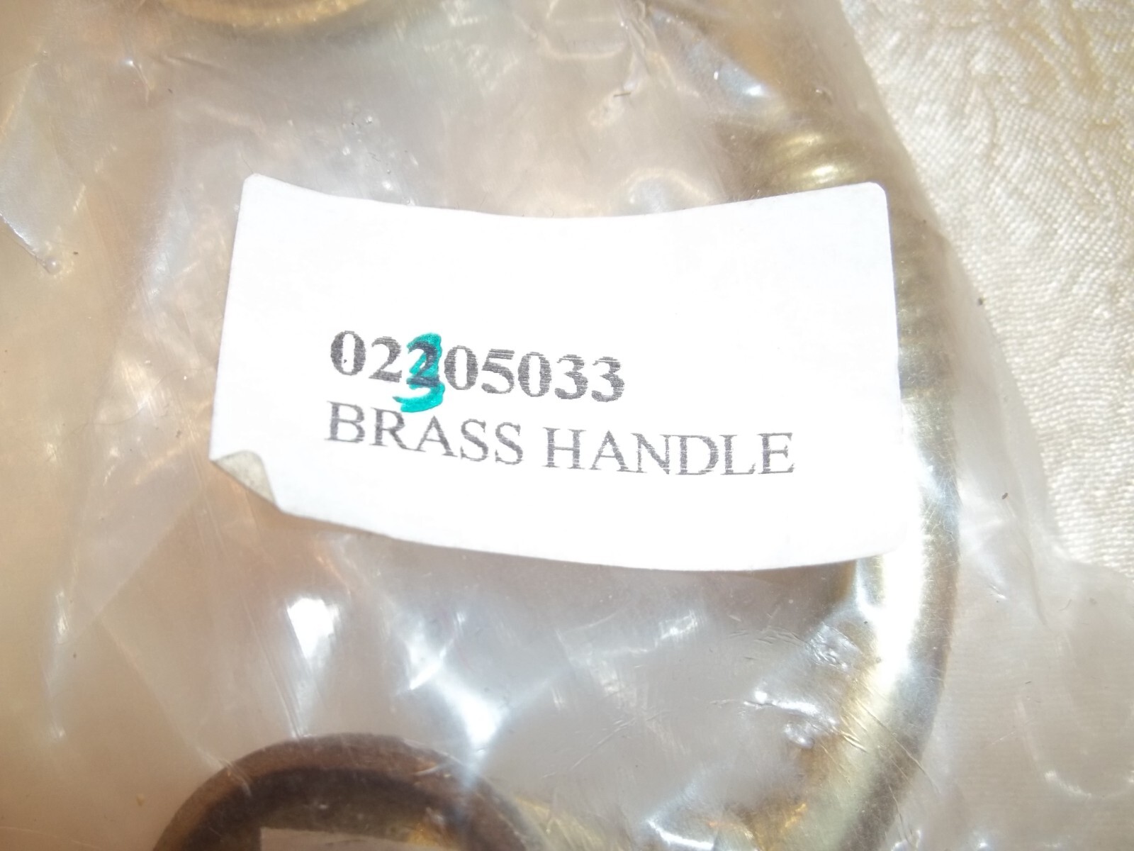 2 Vintage Look Brass Drawer Pulls Handles NIP Made in India