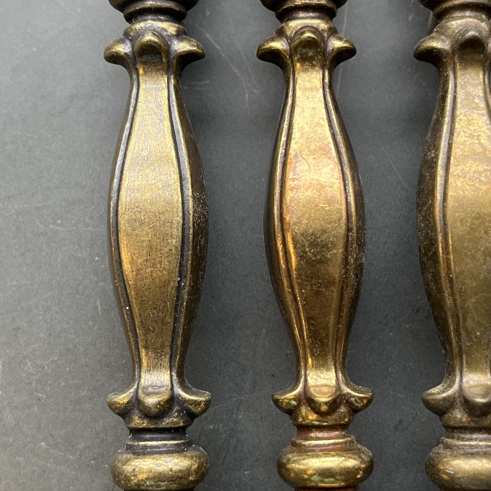 LOT of 4 Vintage Keeler Brass Co. P-5066 Cabinet Drawer Pull Handles Salvaged 6″