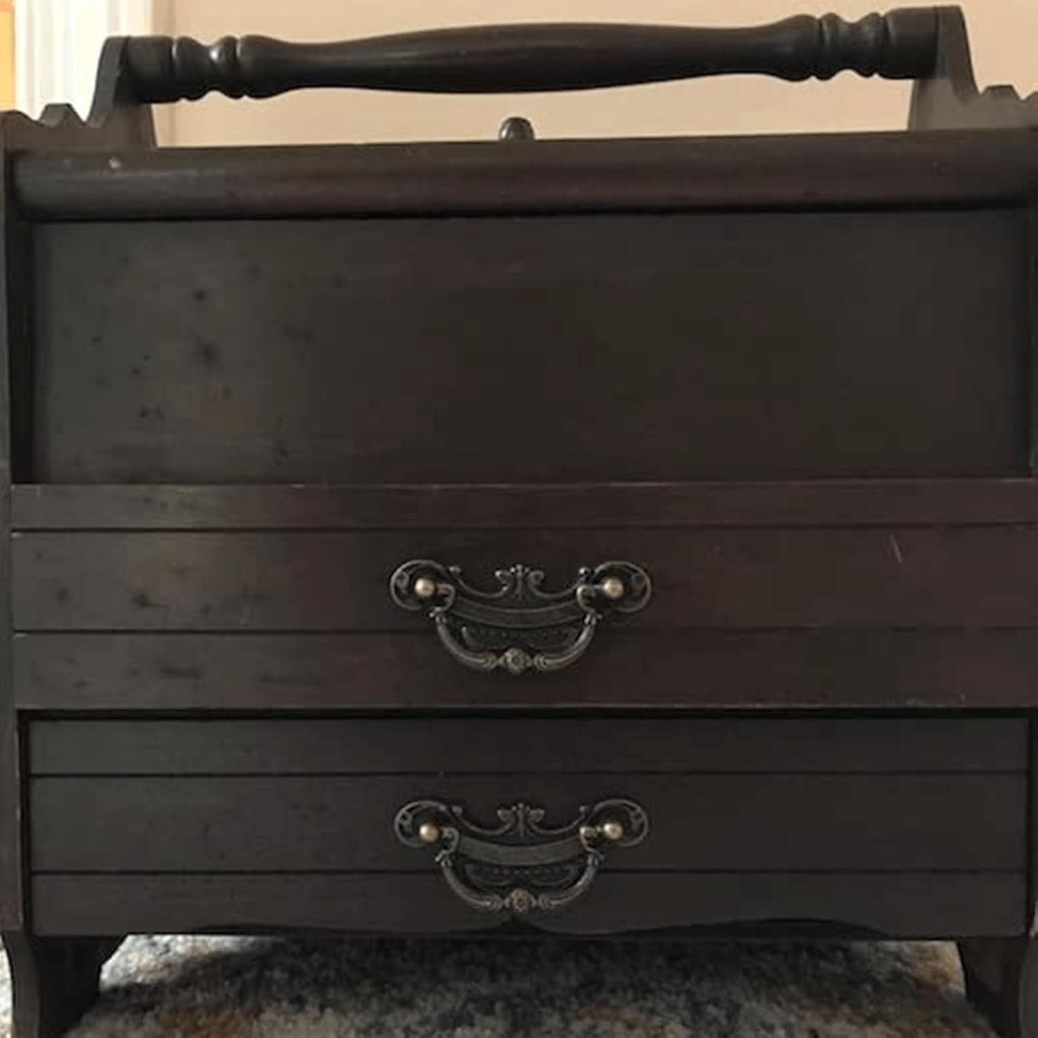-Pack Vintage Antique Bronze Pull Handle for Drawer Jewelry Box 2.32×1.1 2
