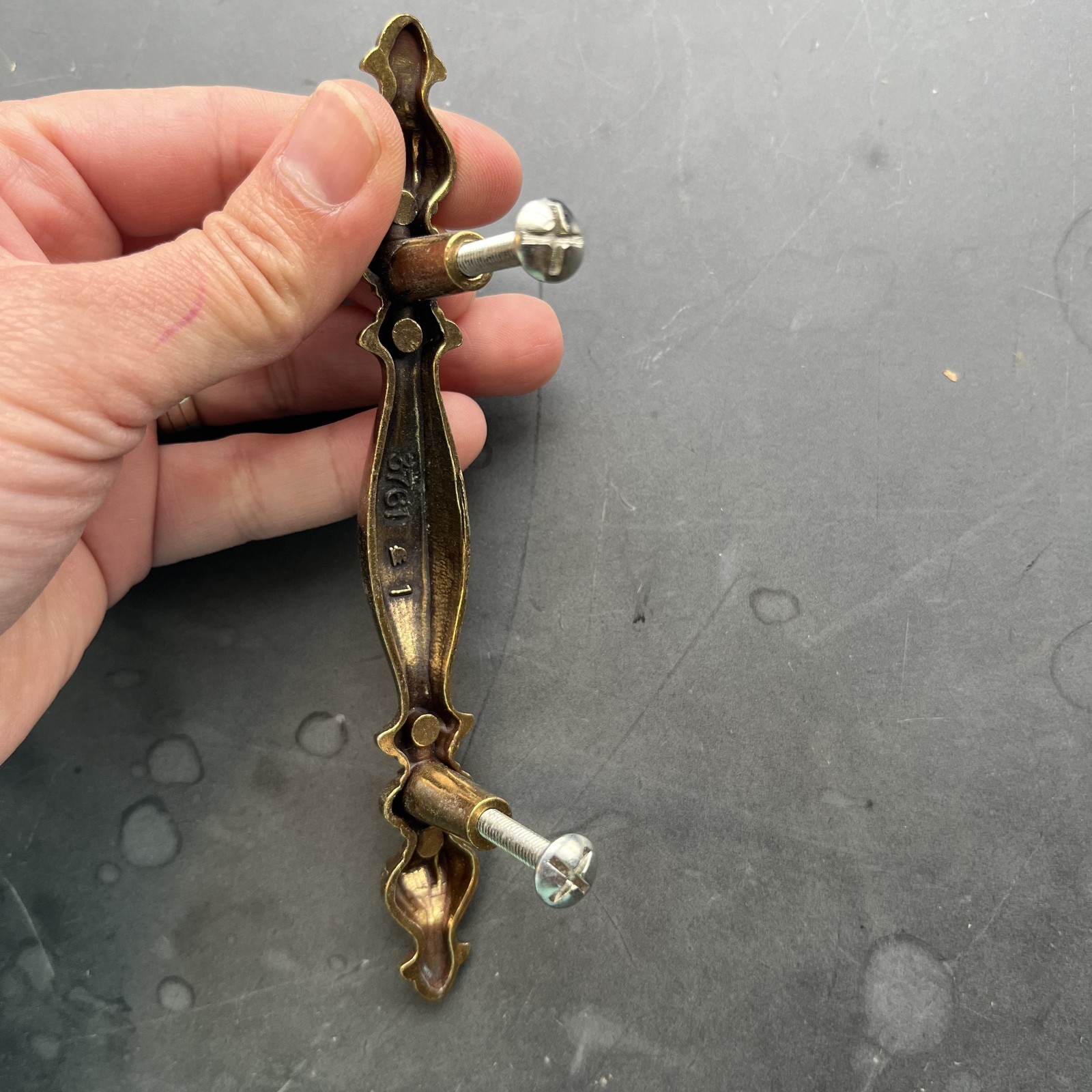 LOT of 4 Vintage Keeler Brass Co. P-5066 Cabinet Drawer Pull Handles Salvaged 6″