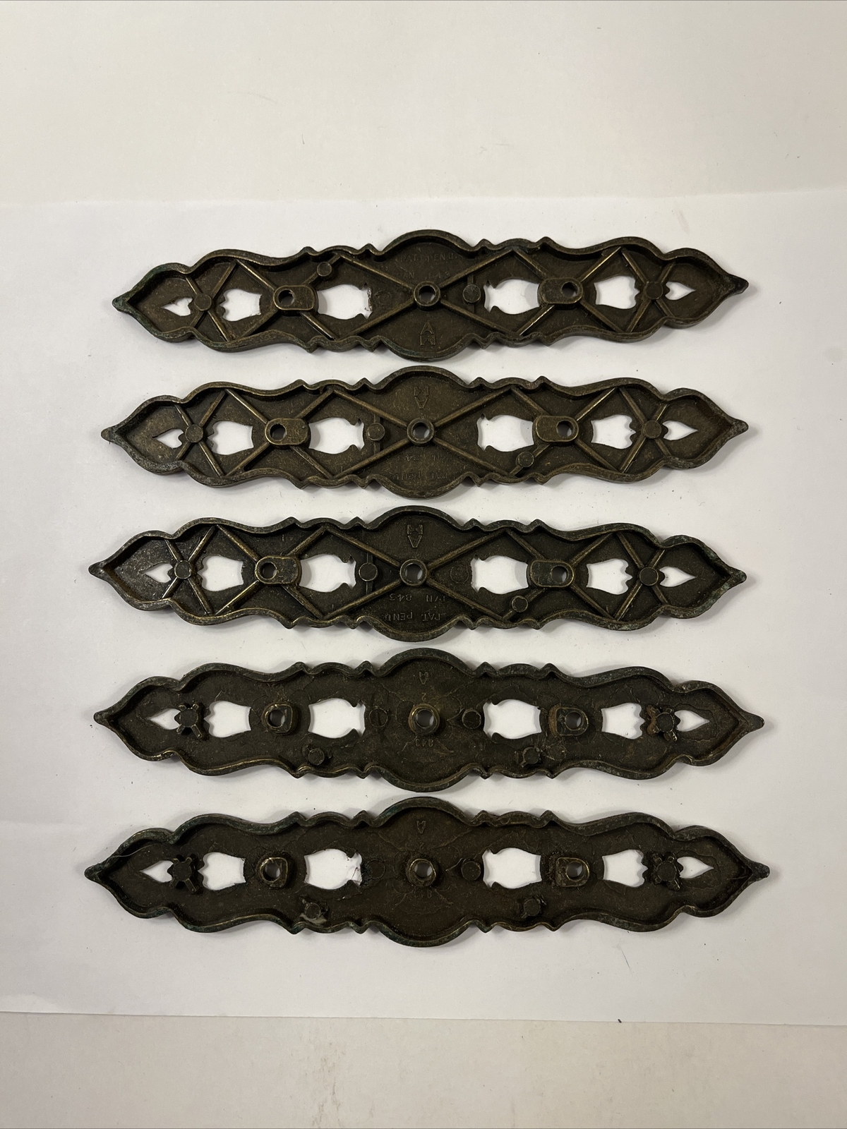 Metal Accent Backplate Hardware (Set Of 5)