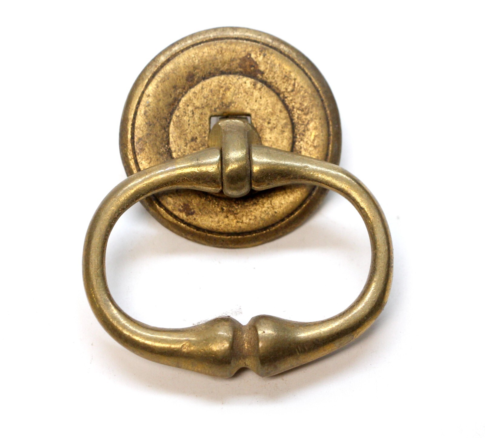 Traditional Solid Brass Circular Back Drawer Ring Pull