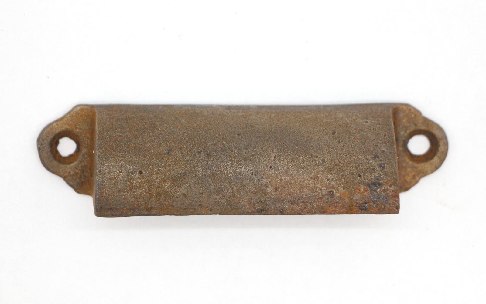 Vintage Classic Bronze Finish Cast Iron Bin Cup Drawer Pull