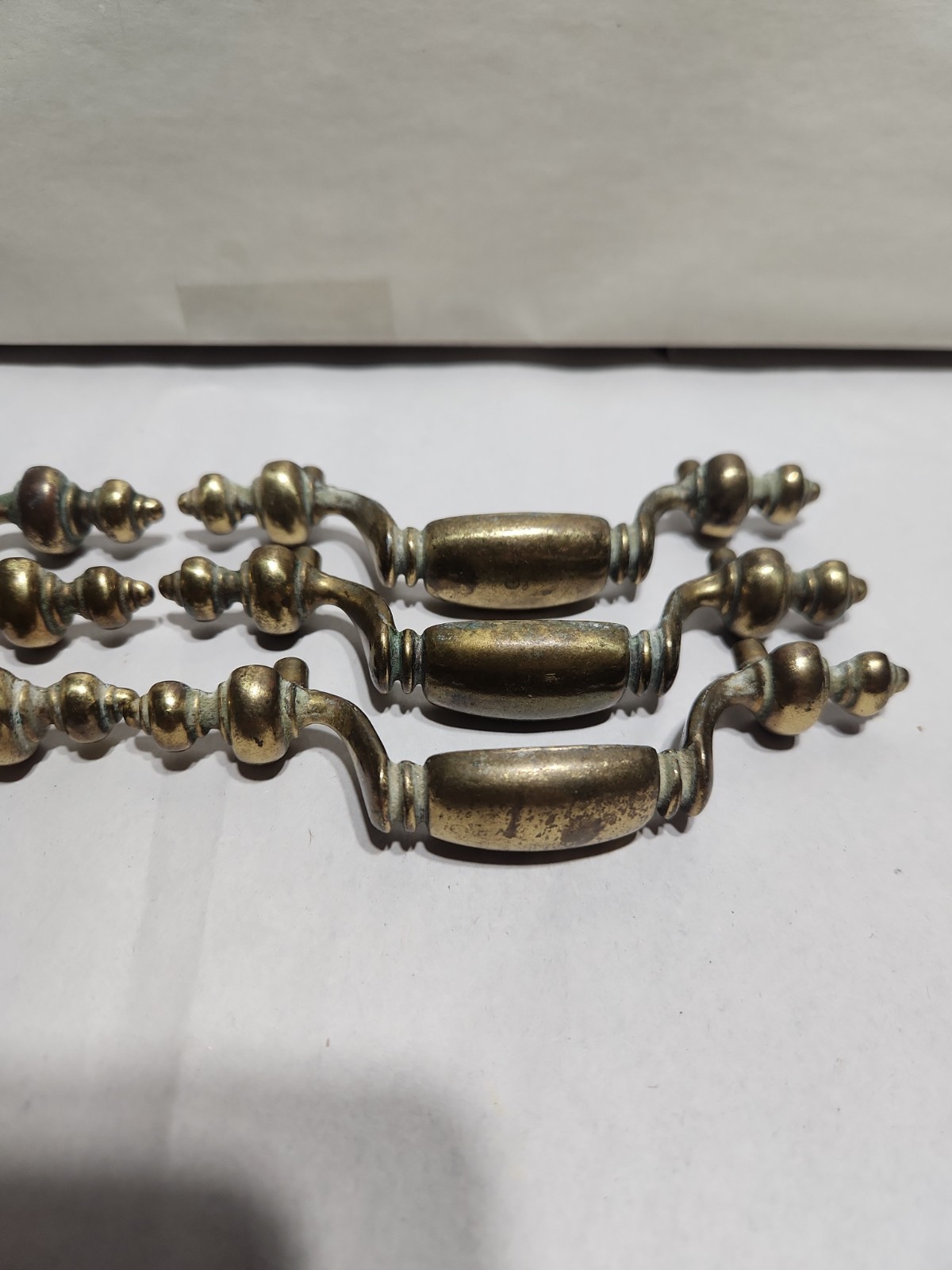 Vintage Keller Brass Co. Drawer Pulls Set Of 6.