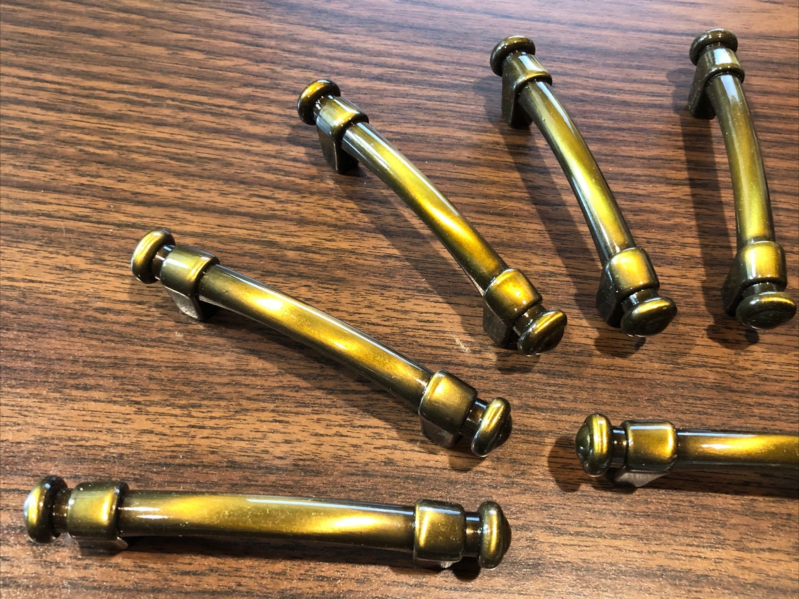 Lot 10 Vintage Bronze Metal Door Drawer Pulls Handles 4.25”