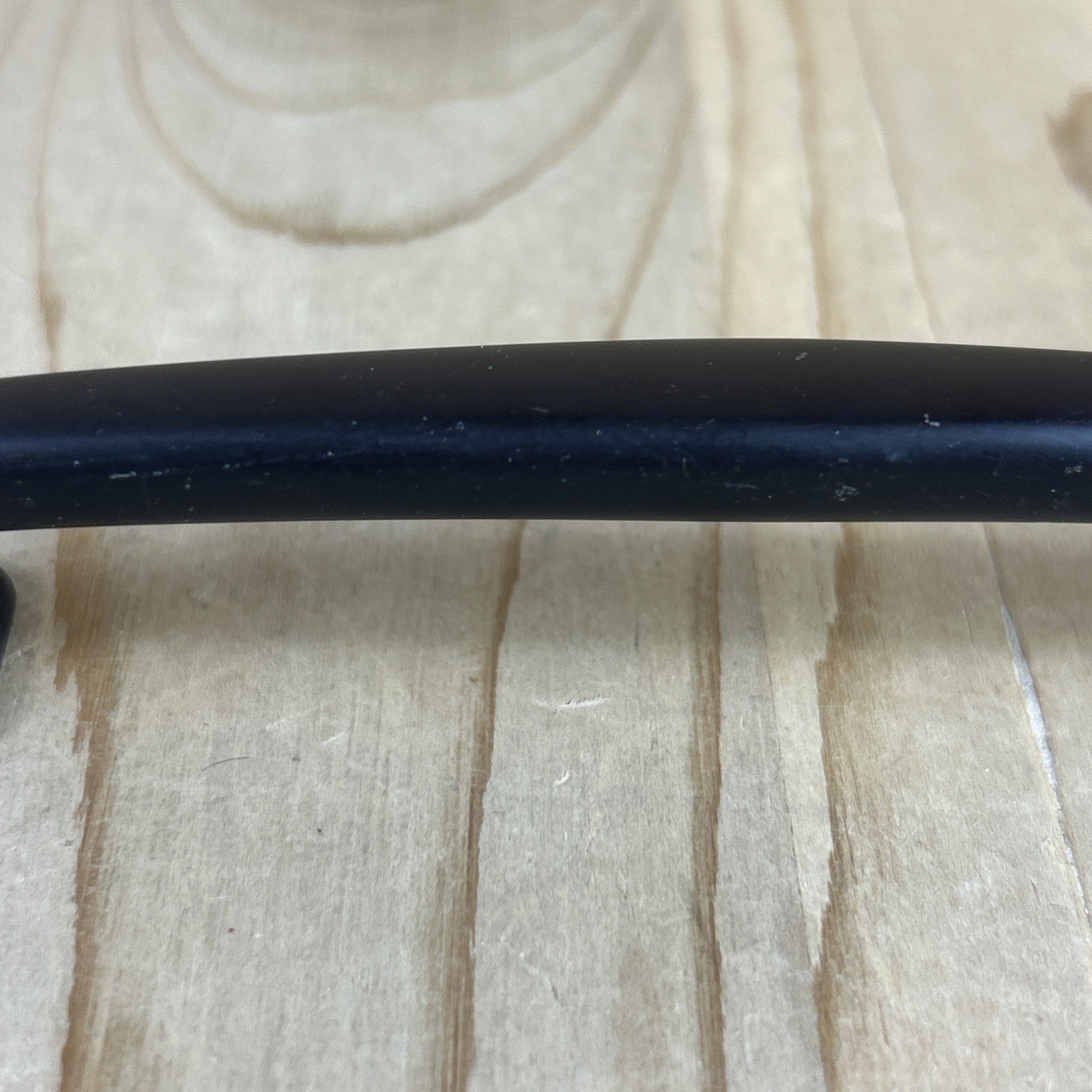 Vintage Drawer Pull Cabinet Handle One Piece Black Brass 6 x 3/4 Inch