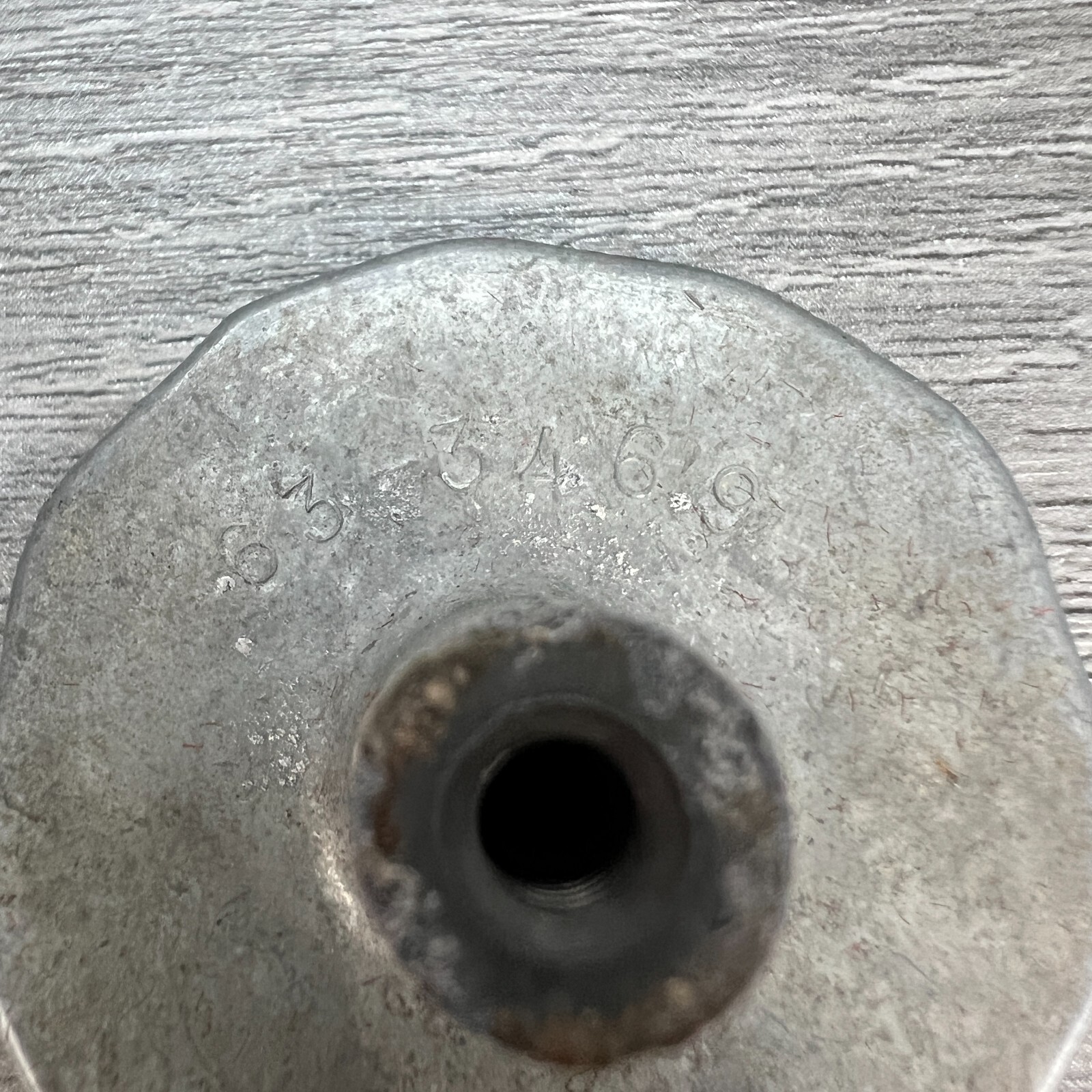 Vintage Drawer Pull Round Single Knob NLCO 63 – 3469 Metal Unknown Oigins