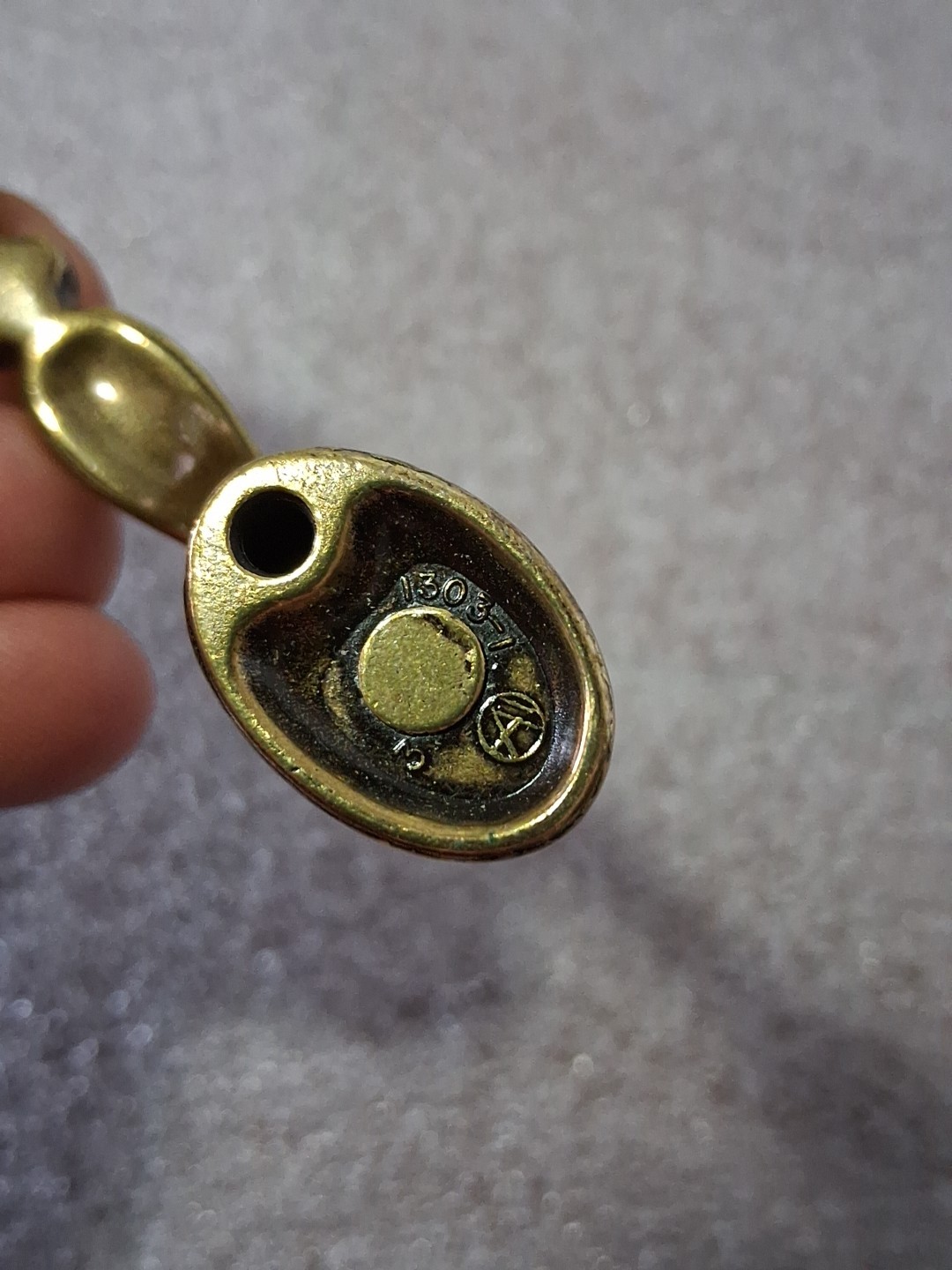 2-Vtg Brass Amerock Cabinet Drawer Pulls 1303 4.75″ 3″ C Salvaged