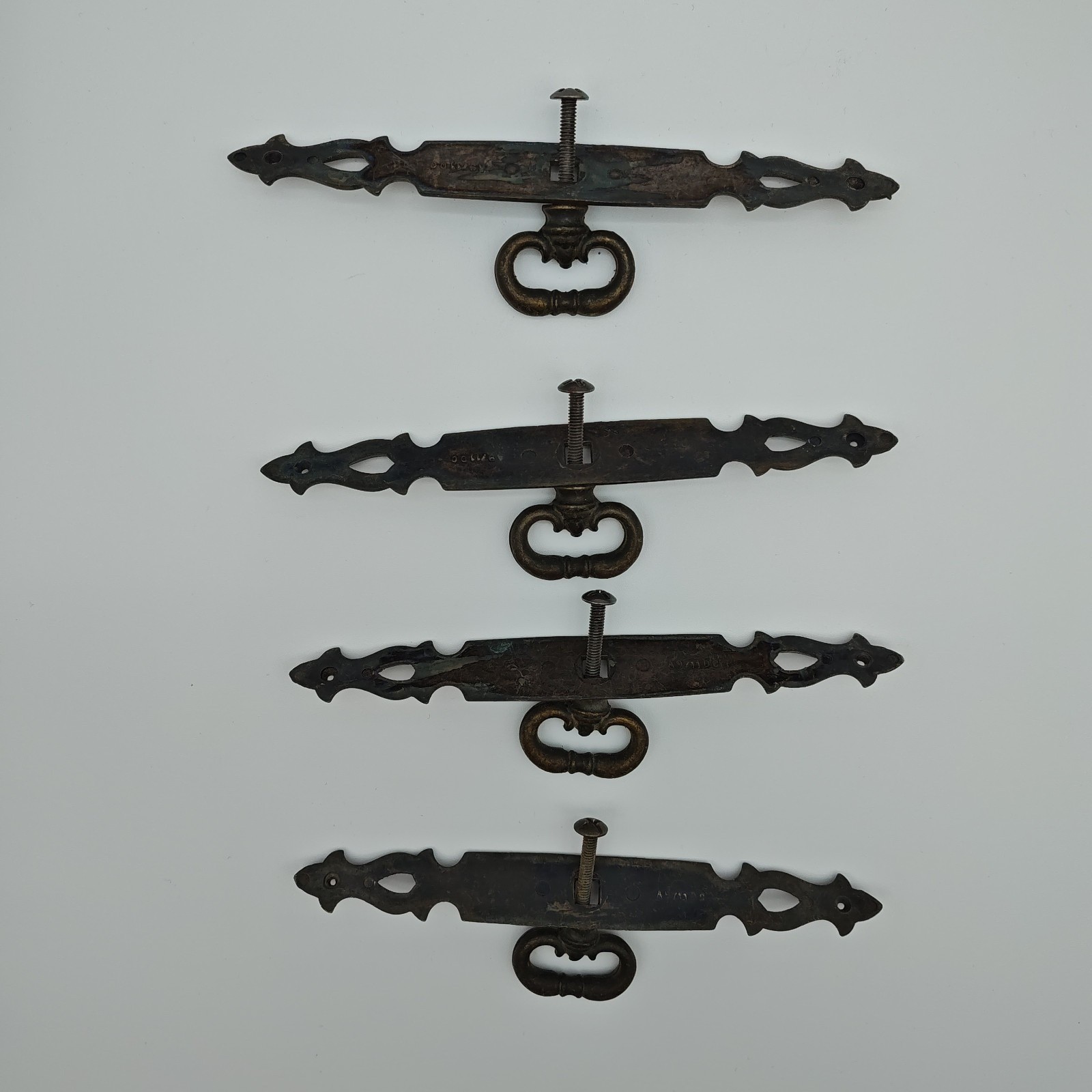 Set 4 Amerock A9711DC Gothic Spanish Revival Bail Drawer Pull Cabinet Pulls