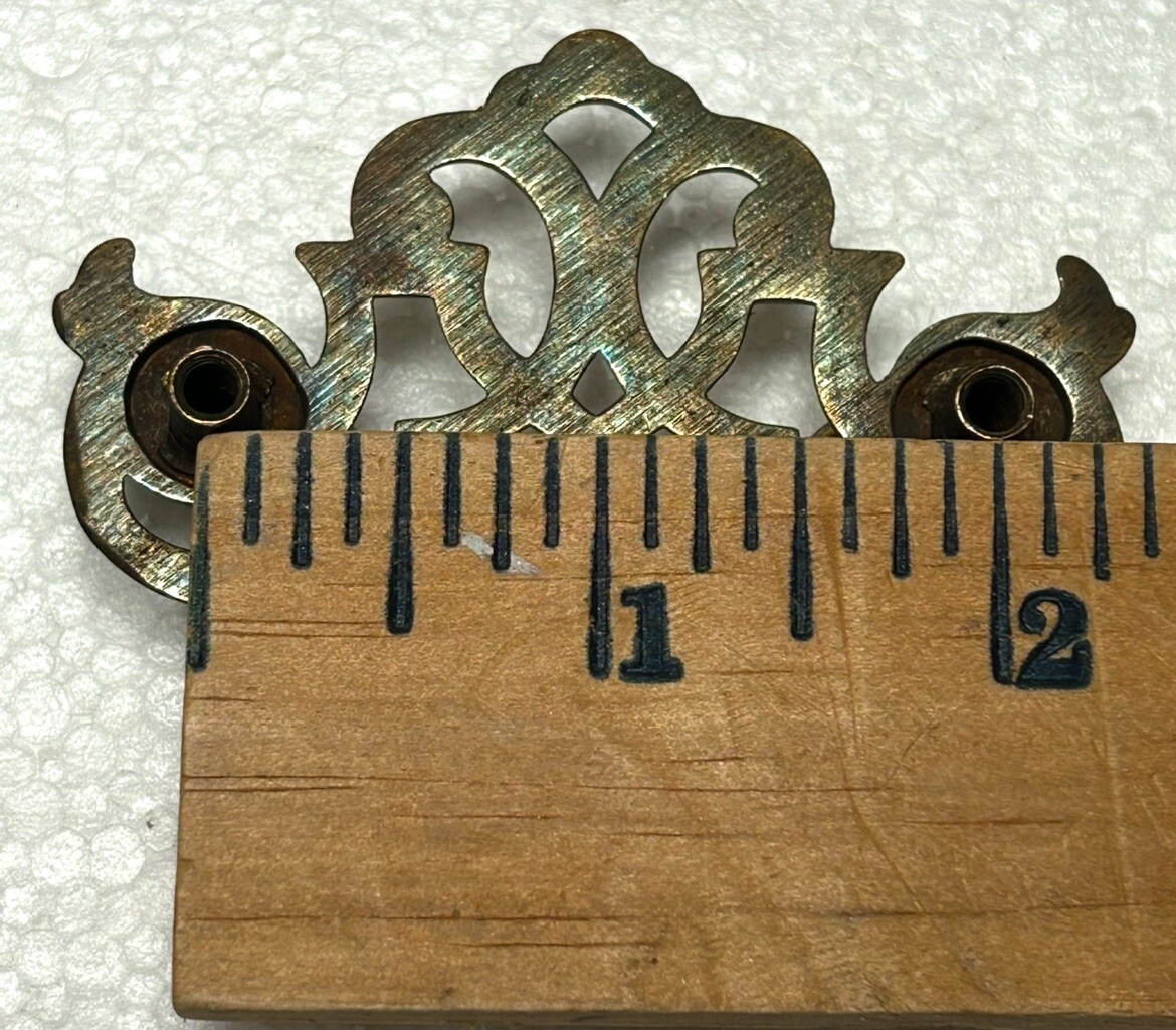 Vintage KBC Keeler Brass Batwing Chippendale Drawer Handles Pulls 2″ Hole