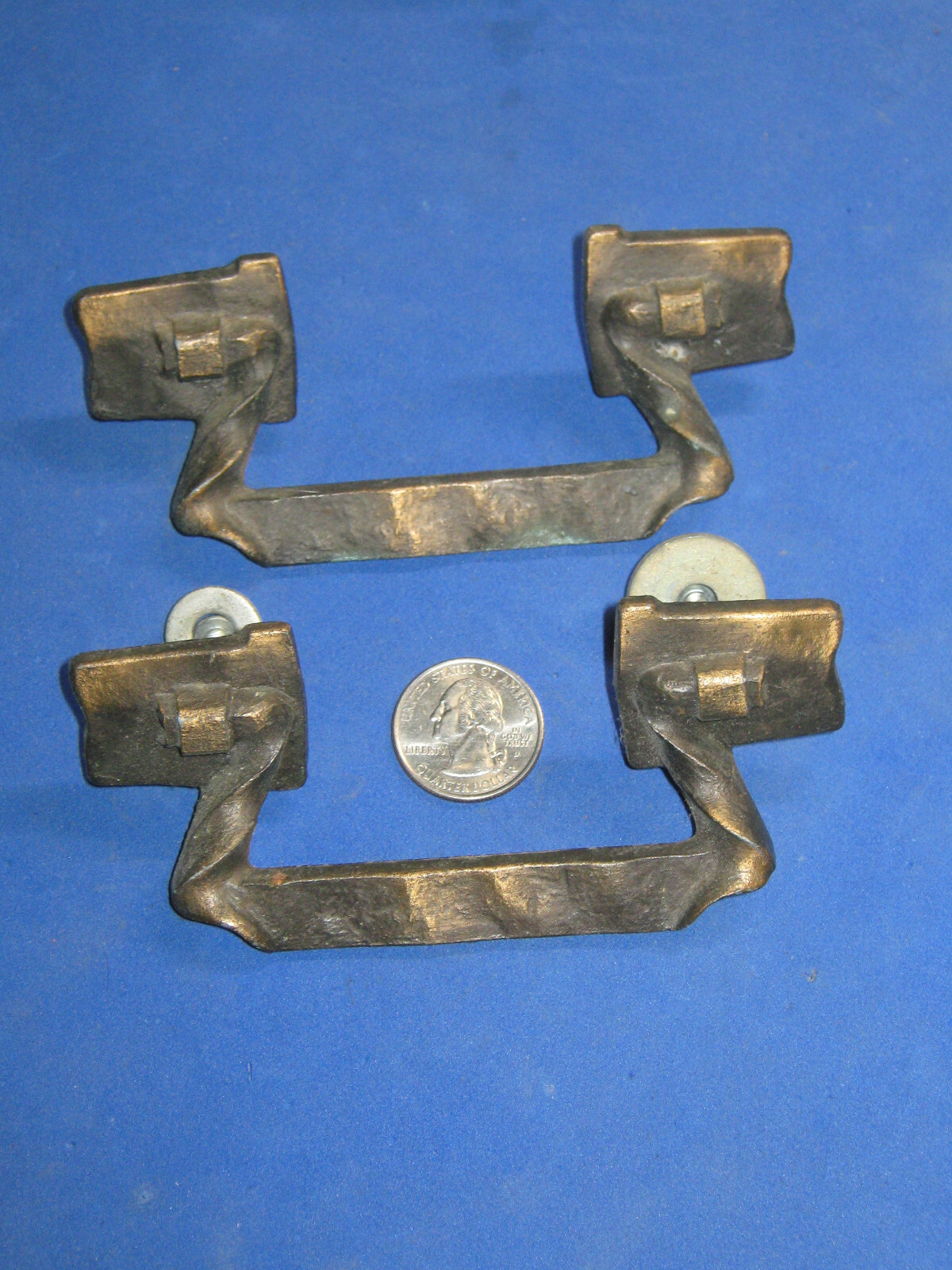 Vintage Drawer Pulls- Handles – Bronze Tone- Lot of 2