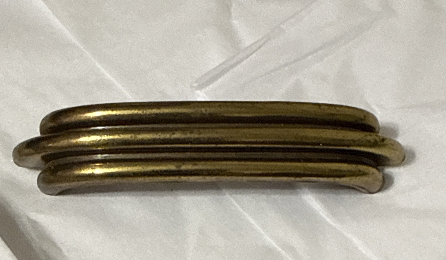 Vintage Cabinet Door Pull Handle Brass MCM Art Deco 38428 KBC