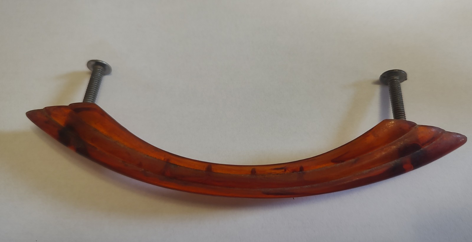 Vintage Orange Lucite/Plastic Drawer Pull
