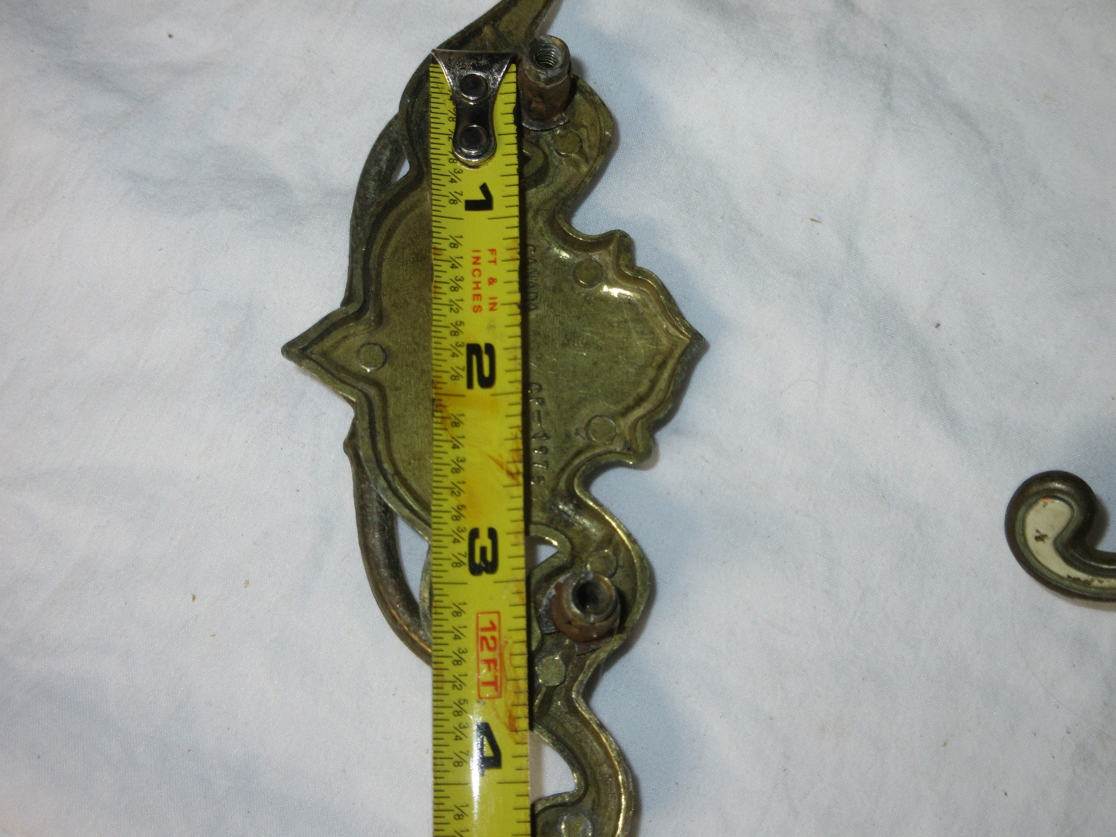 3 Vintage Porcelain Painted French Provincial Country Drawer Pulls Handles