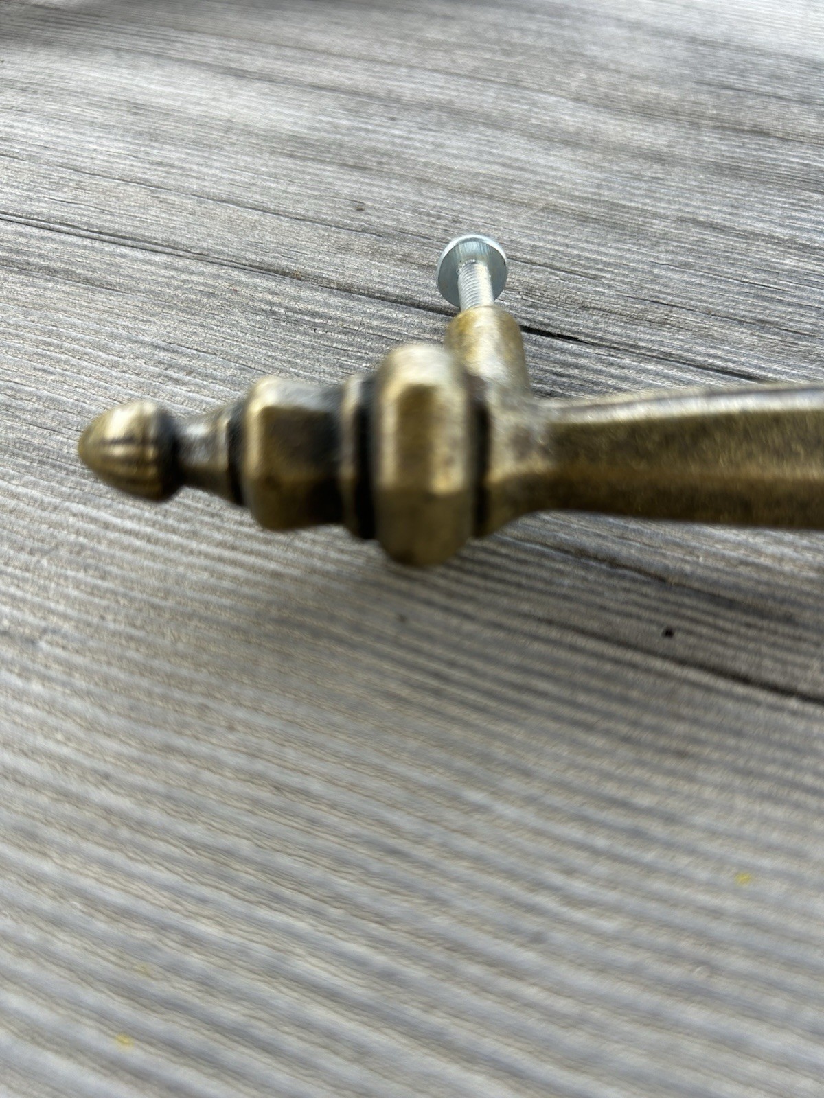 Brass Drawer Pull 6” Long With 3” Between Screw Holes Mid Century Traditional