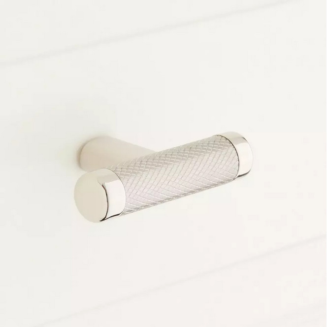 Jerico Cabinet Knob – Polished Nickel/Stainless Steel
