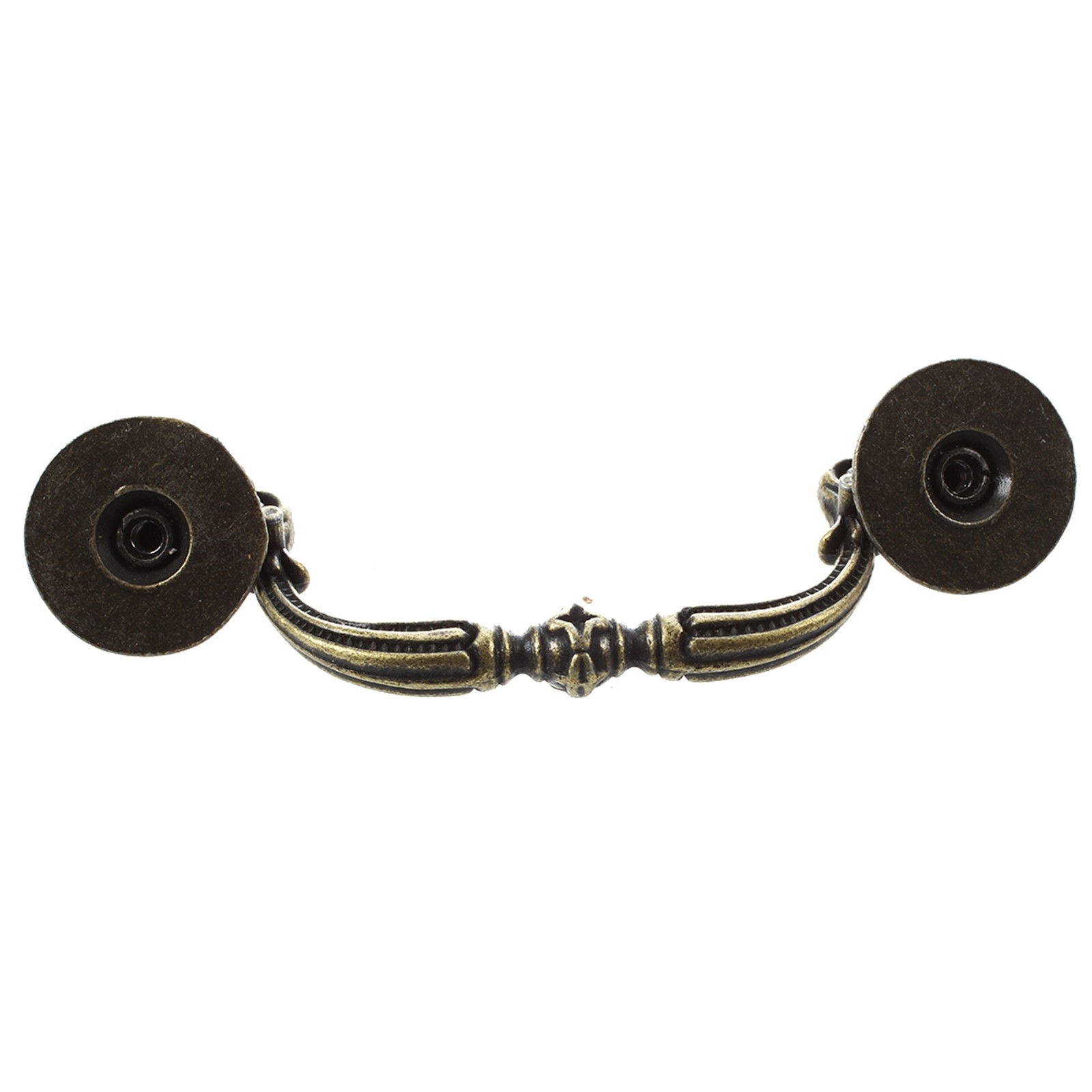 3X Antique Brass Cabinet Door Drawer Handles 100 mm X3A86464