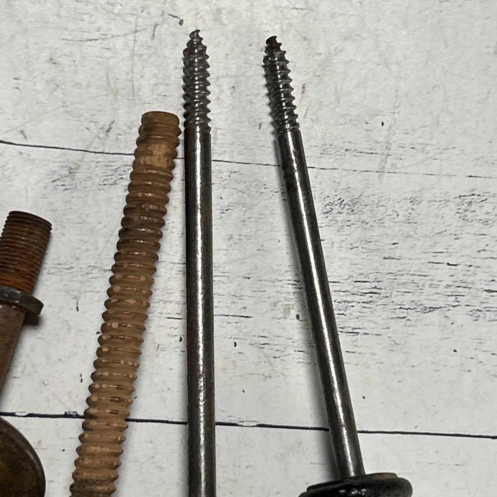 Vintage Drawer Pulls Lot 3 Wood 1 Solid Metal 1920s-1950s Architectural Salvage