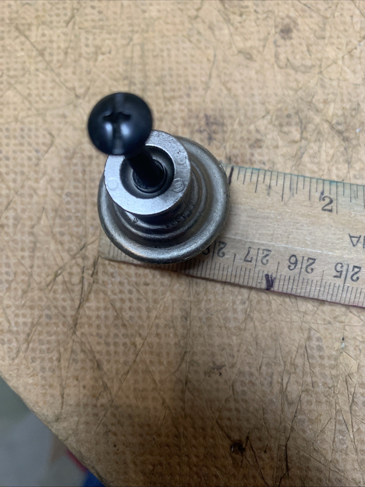 4 Brushed Nickel Pull Knobs 1″ Round Silver Metal Drawer Cabinet Hardware Canada