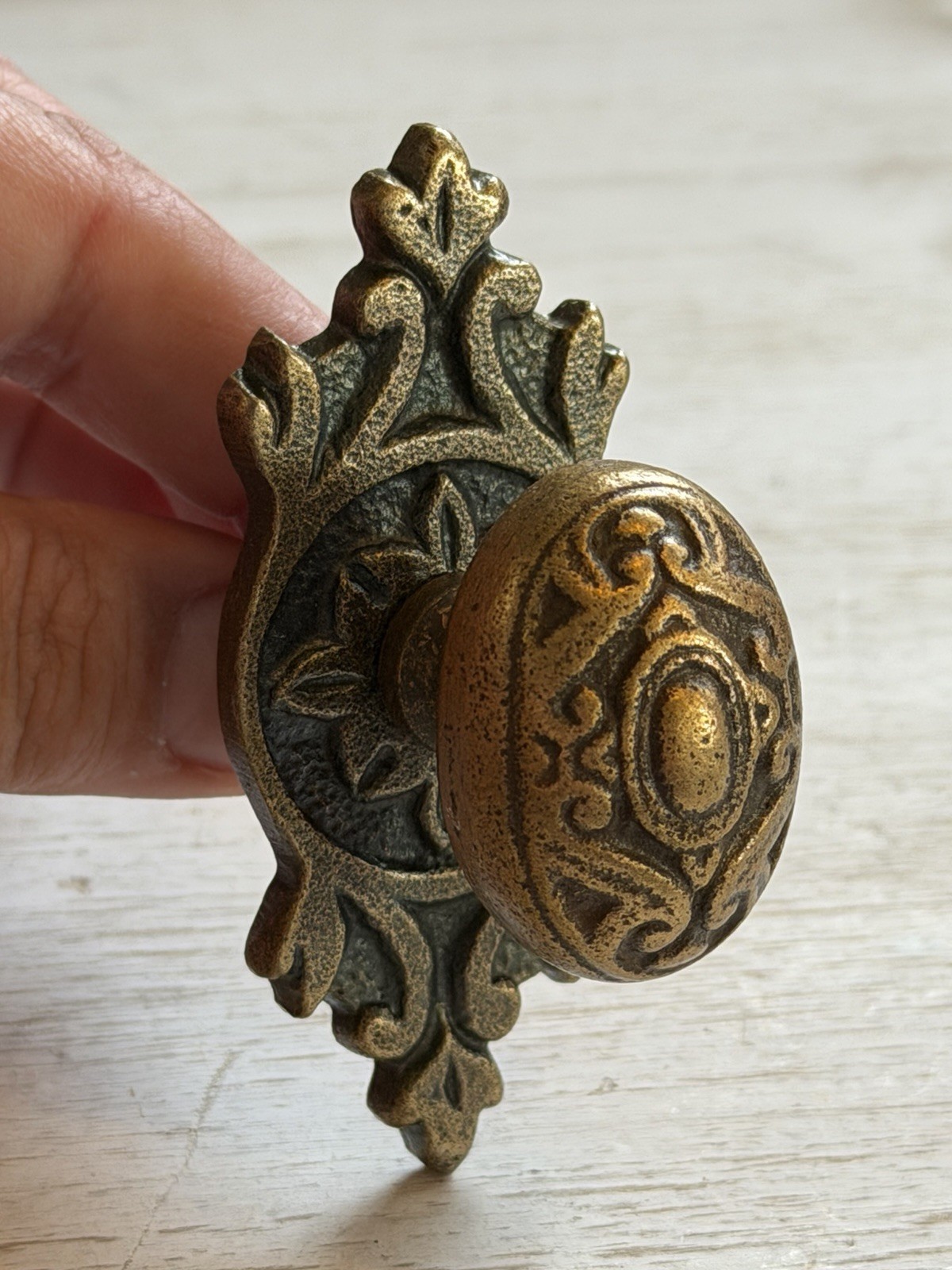 2 Antique Brass Drawer Pull Hardware Handle Vintage Cabinet Door Knob DIY