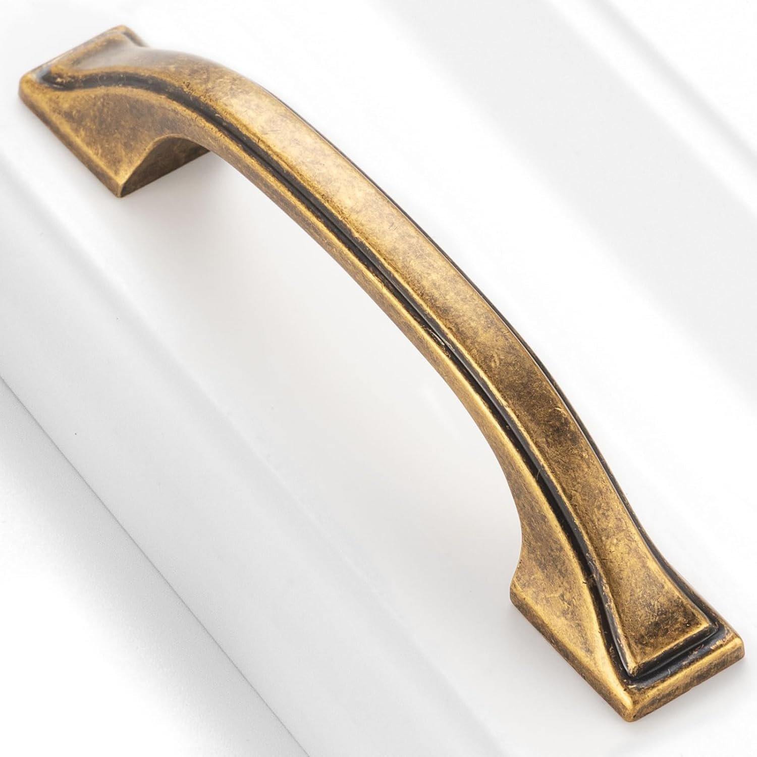10 Pack Antique Brass Cabinet Pulls 3 Inch Vintage Brass Cabinet Handles Antique