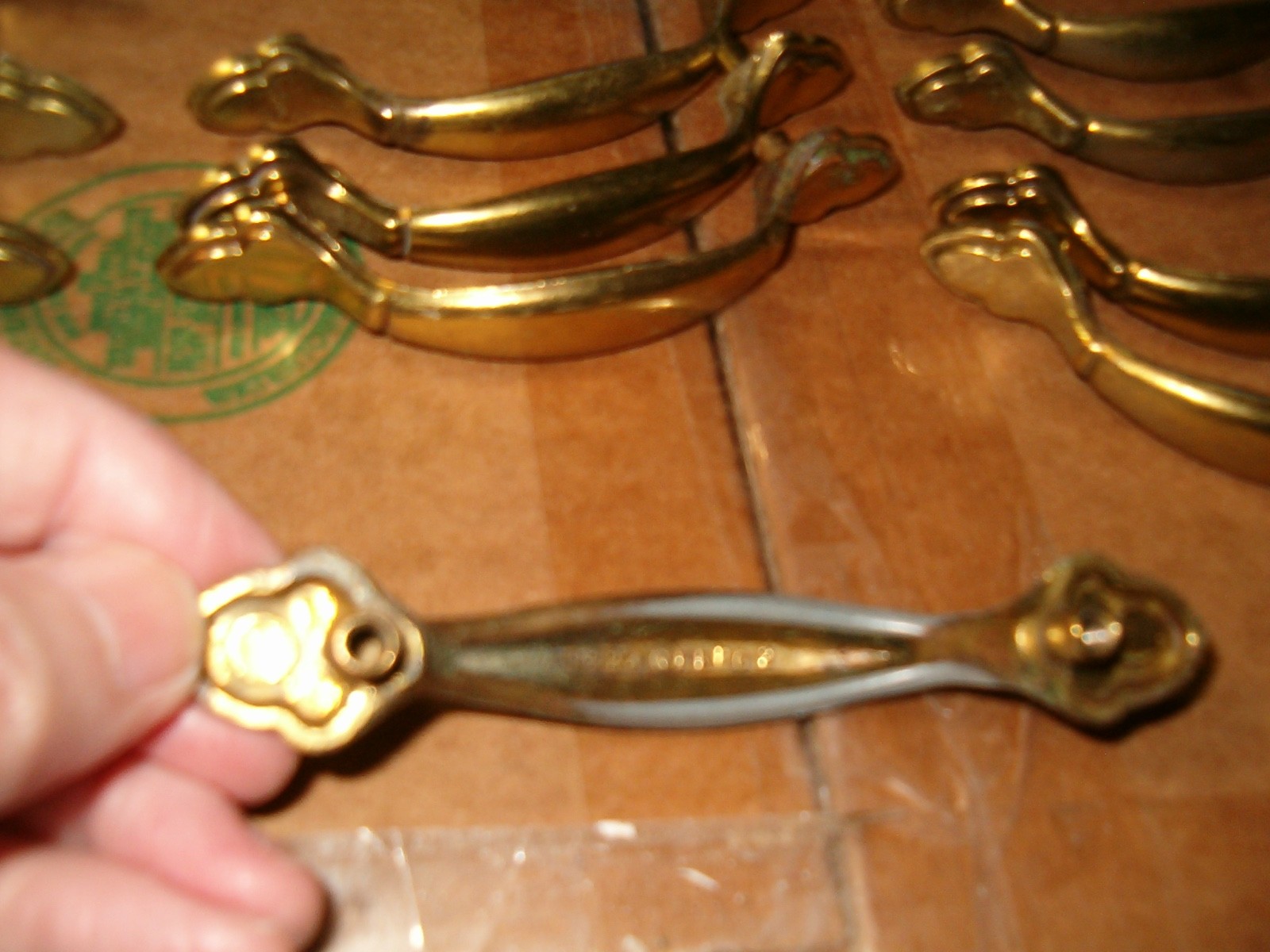12 Keeler KBC N18224 Drawer 1950s Acorn Pull Handle Polished Brass 3″ Centers