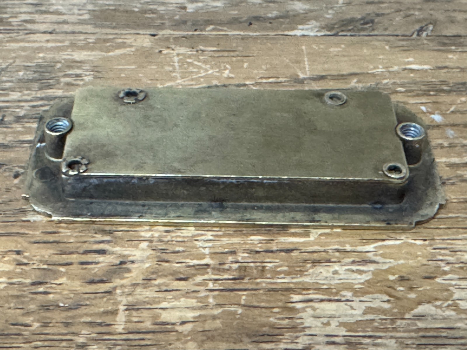 Rare Vintage 60-70’s Henredon Brass Small Campaign Drawer Pull Handle 3 c-c