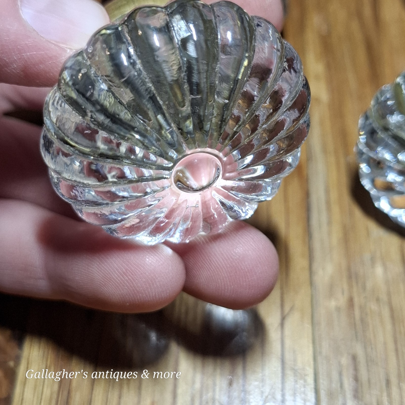 Antique Glass Knob Handle Drawer Cabinet Lot Of 4 Pat Oct 1901