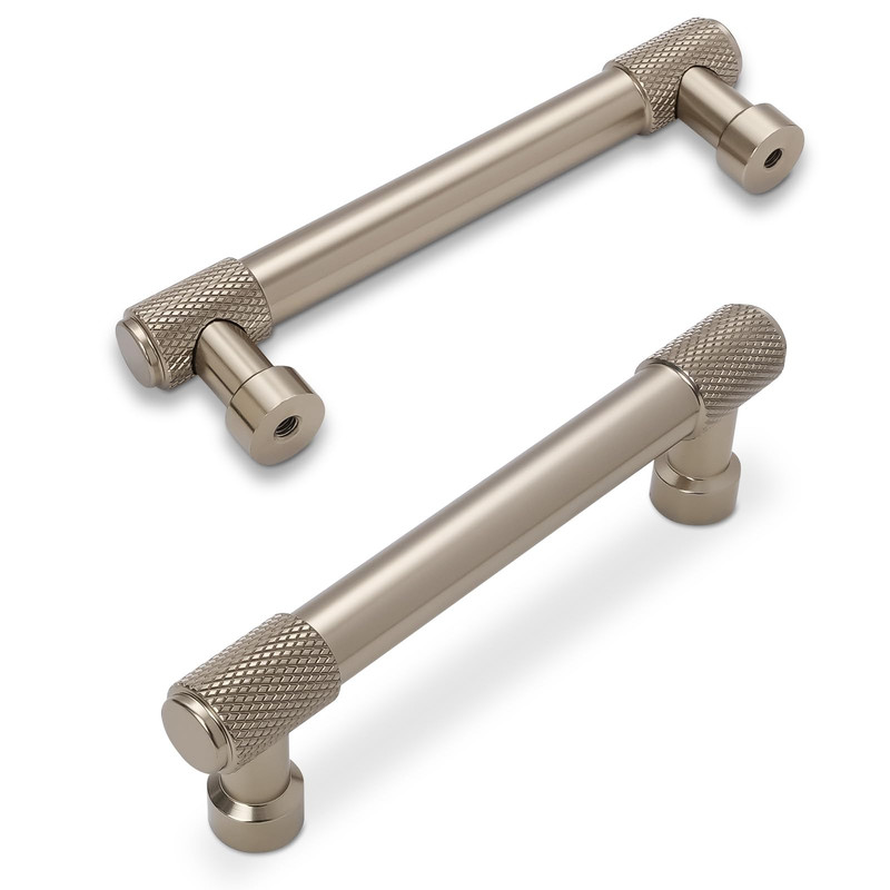 Bukobyhe 10 Pack 3-3/4 Inch96Mm Champagne Bronze Kitchen Cabinet Handles