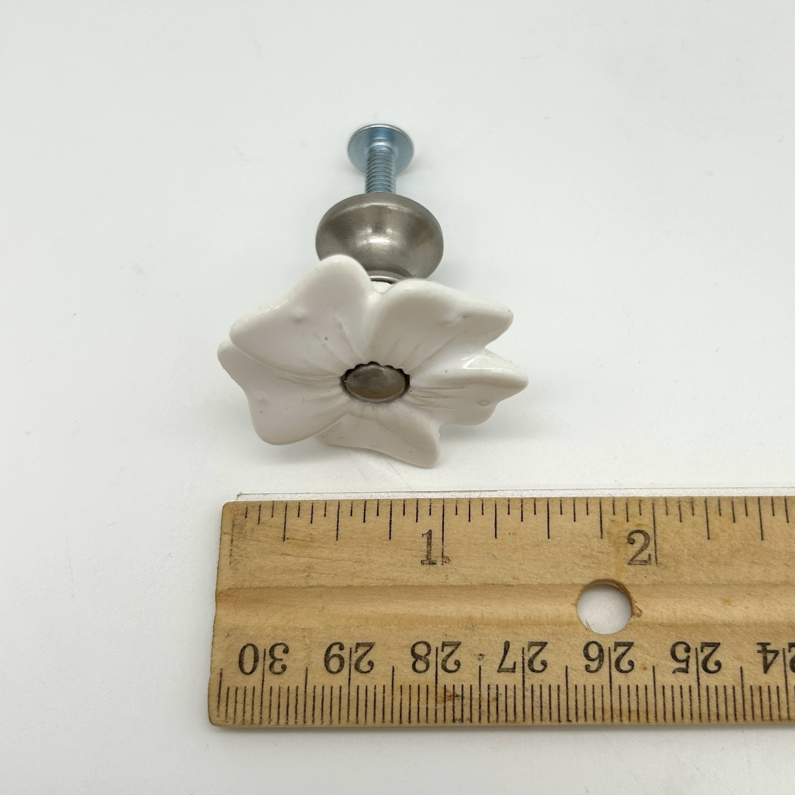 Vintage Drawer Pull Lot 16pc Mixed Sets Brass Chrome Ceramic Knobs Handles