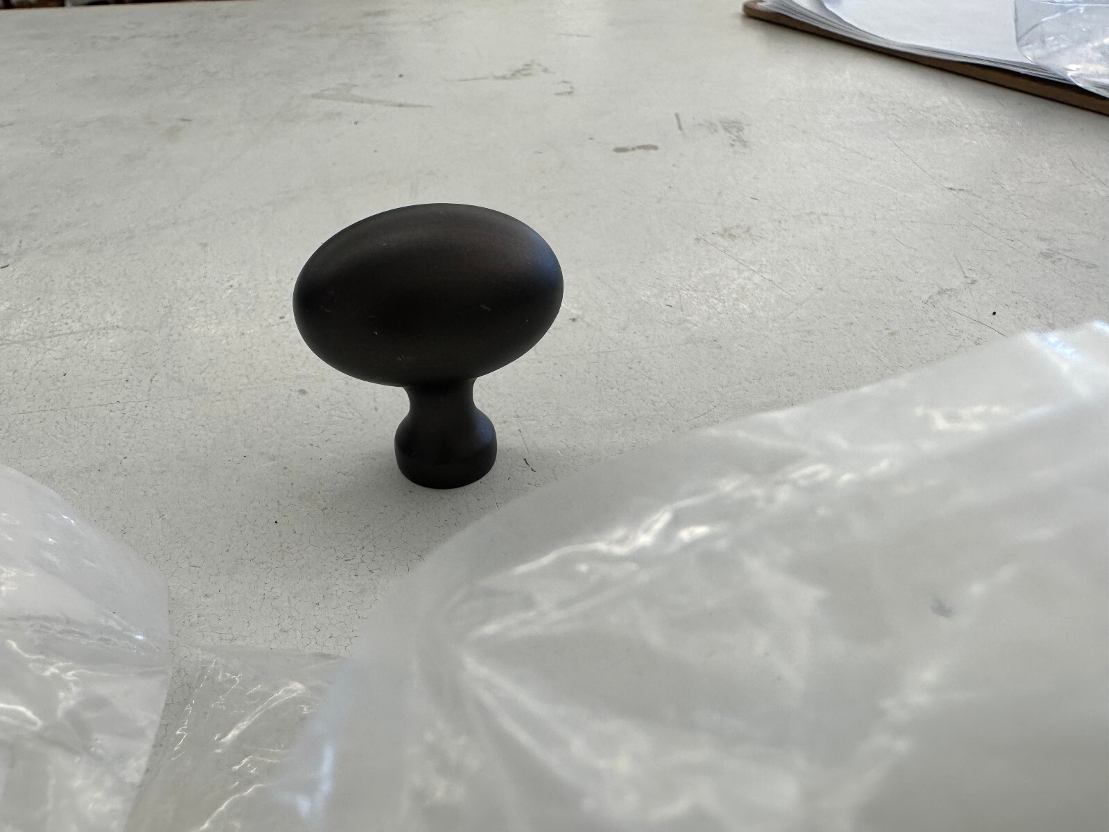Lot 9 Drawer Pulls Knobs GlideRite Black 5417-ORB-1 7/8″ Round 849376001859