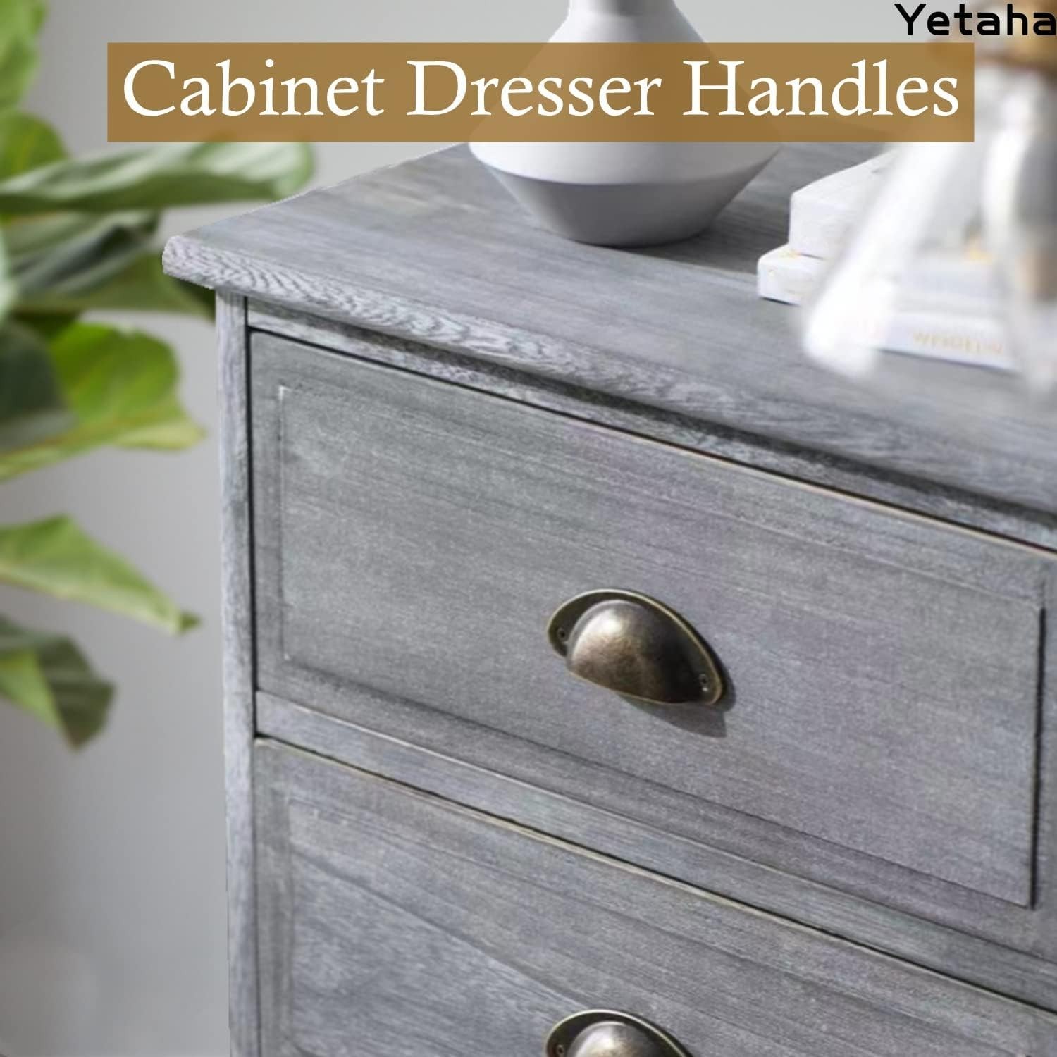 Chic 10-Pack Golden Antique Pulls for Furniture – Durable & Stylish Drawer Knobs