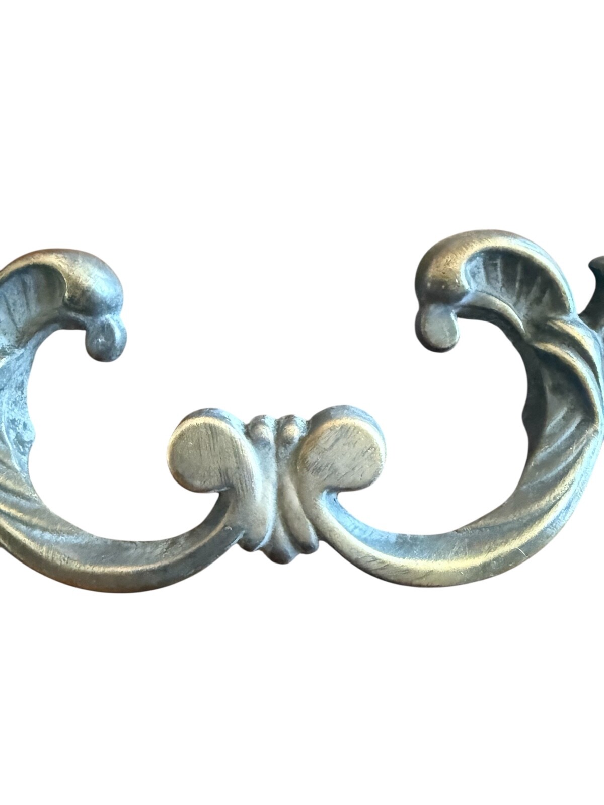 French Providential Brass 7″ Drawer Pull With Screws Set Of 2