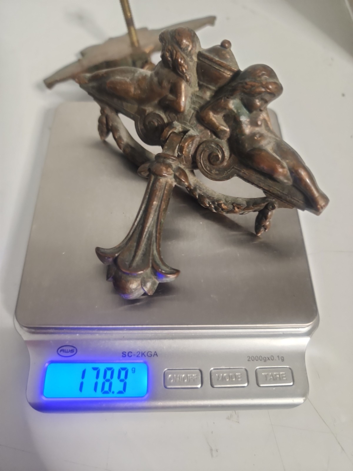 ULTRA RARE Set of 8 Antique 19th-Century French Rococo Bronze Putti Pulls