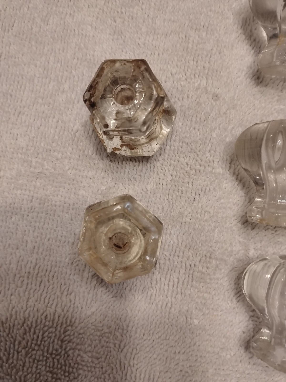 Vintage Art Deco Glass Drawer Pulls And Knobs